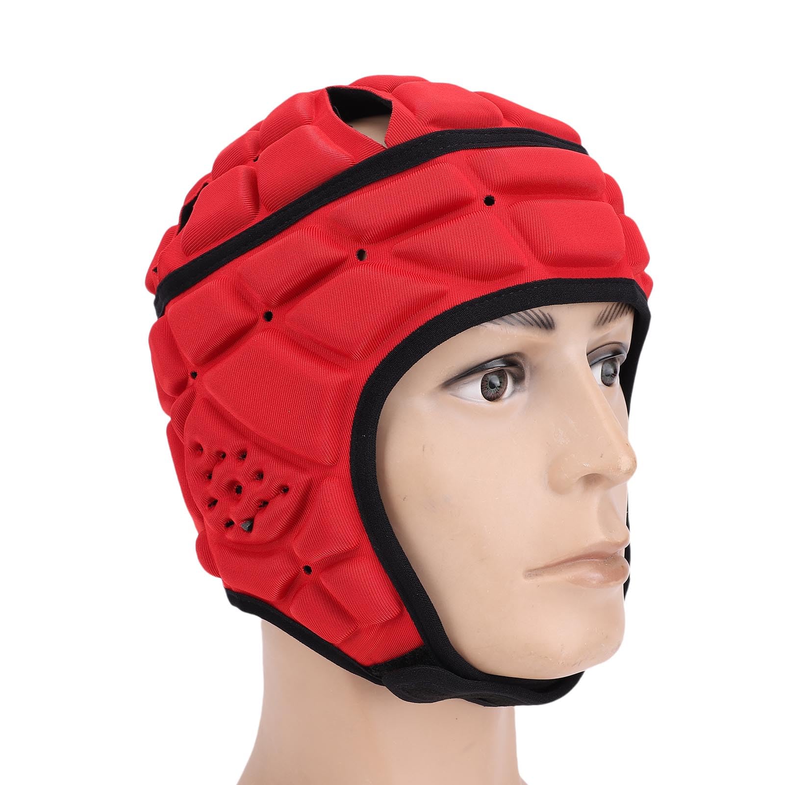 RiToEasysports Główni w Rugby, Miękkiego Okładki z wielowarstwową amortyzacją, kompleksową ochroną Głowy, optymalną wentylacją dla Młodzieżowych Dorosłych, Elastyczne i Bezpieczne Dopasowanie,