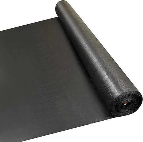 Tela de barrera contra malezas de 4 x 300 pies, tela de paisaje de alta calidad de 3.5 onzas, tela tejida para control de malezas, barrera contra