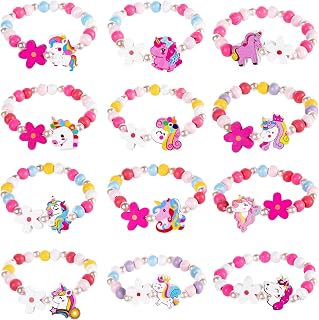 AUAUY Freundschaftsarmband Kinder, Bunte Kinderschmuck Handmade Armband, Einhorn Ar…