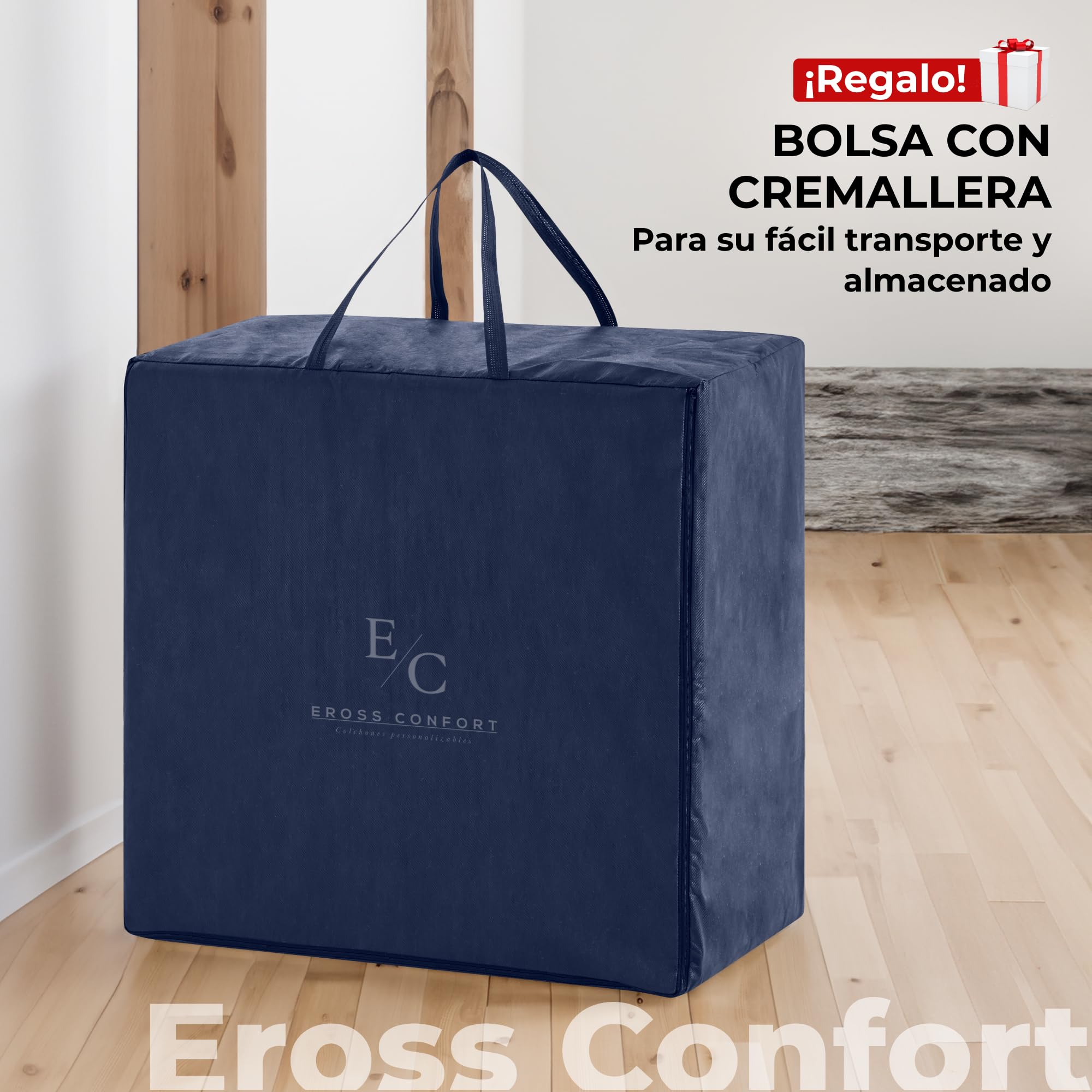 Colchón Plegable Furgonetas Camper, Espuma HD de Memoria. Colchón Plegable Invitados Muy Versátil Transpirable Funda Lavable Altura 10 cm