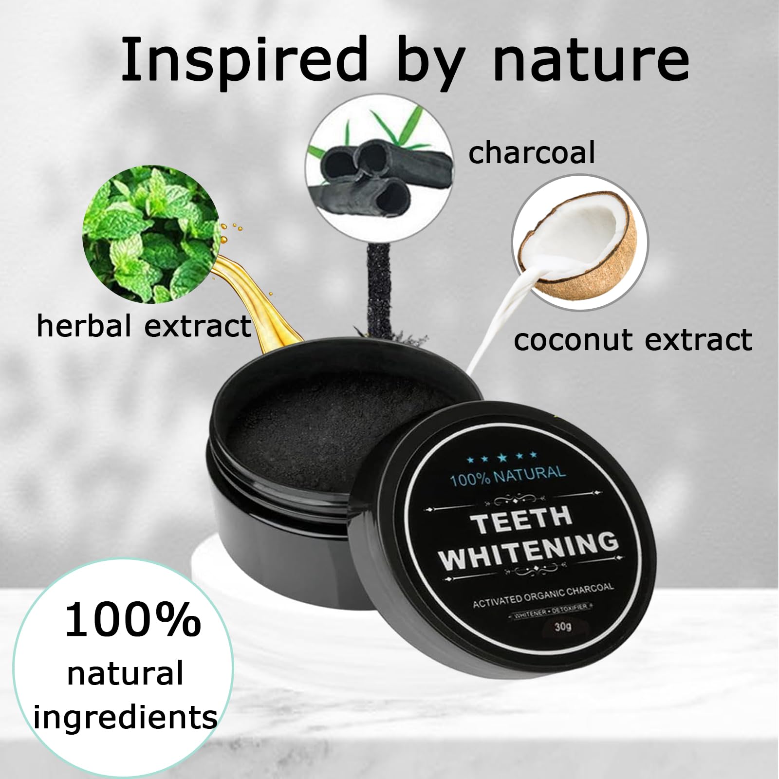 2 Pezzi Sbiancante Dentale Sbiancamento Dentale Polvere Sbiancante Denti Con Carbonio Attivato Gratuito 2 Pacchetti Di Strisce Sbiancanti Denti