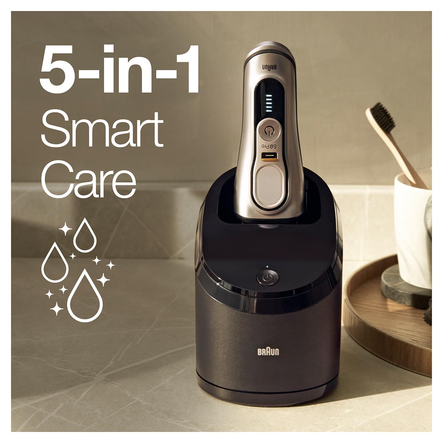 Braun Series 9 7500435218238 Trymer do Brody, Srebrny