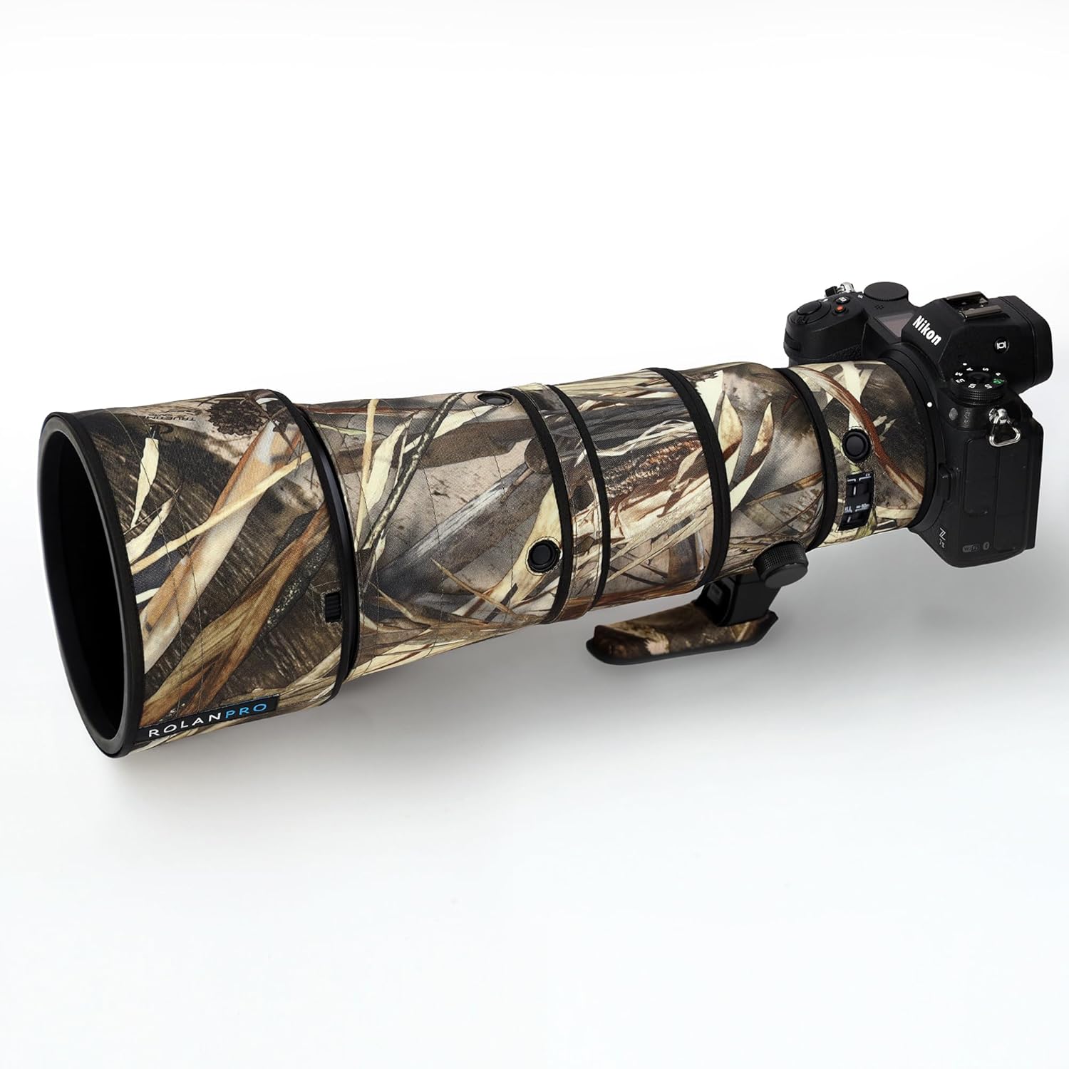 ROLANPRO Waterproof Lens Cover for Nikon Z 600mm F6.3 VR S Rain Cover Lens Protection Sleeve Case Clothing Rainproof-#39 Grass Camo Waterproof