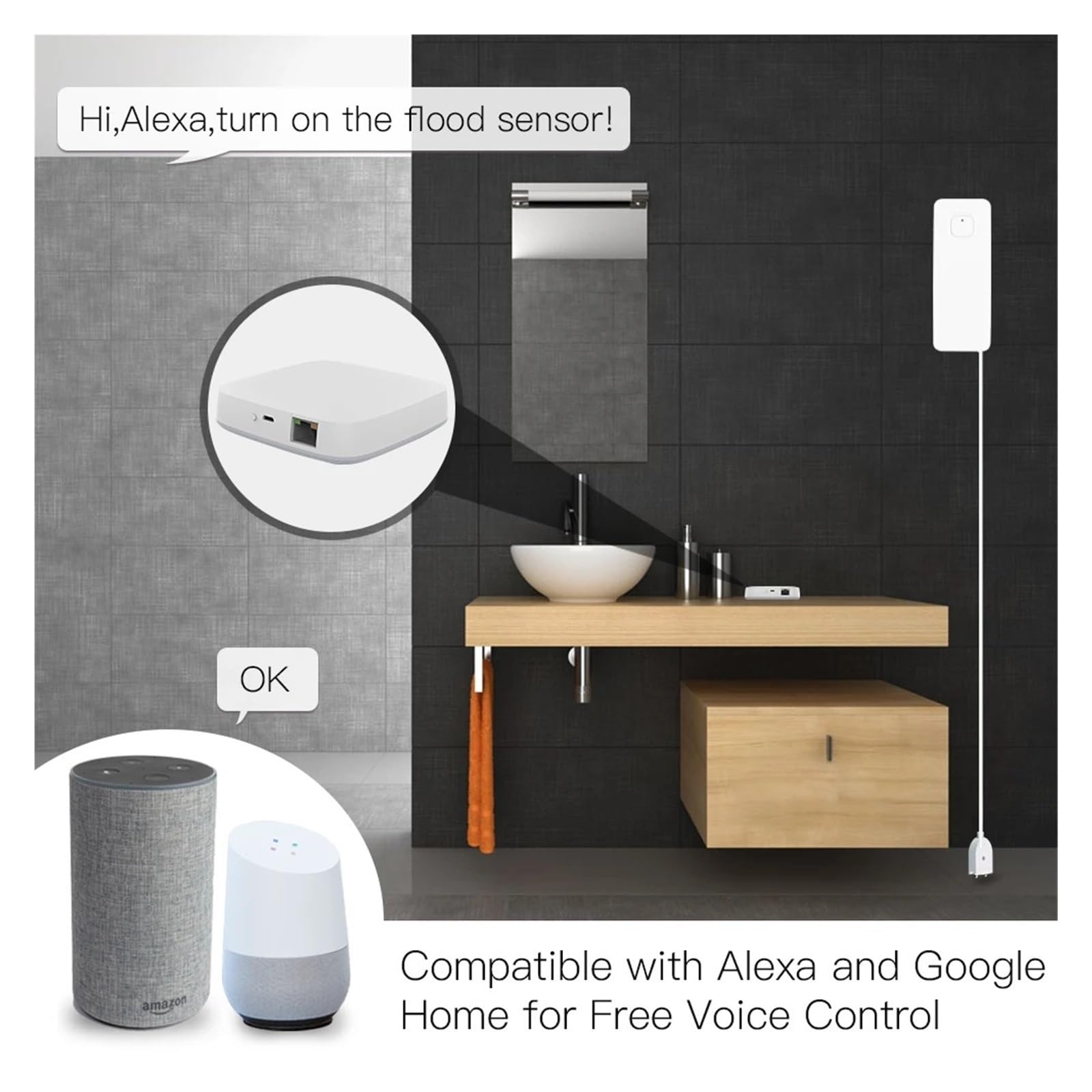 Tuya ZigBee Smart Hub con gateway cablato, hub mesh telecomando, funziona l'app Life, Alexa e Google Home