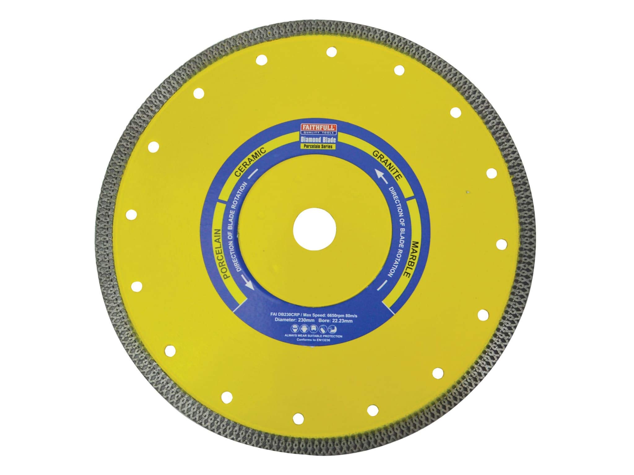 Faithfull Porcelain Tile Diamond Cutting Disc