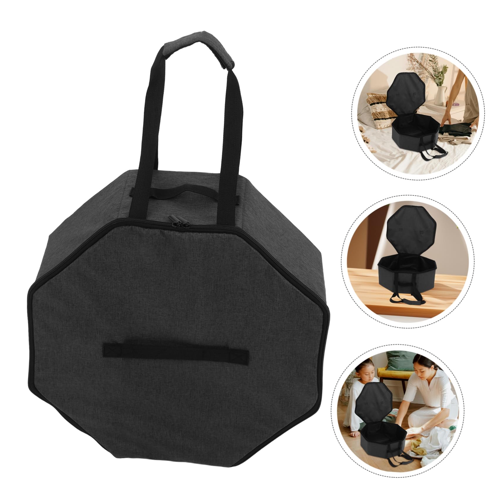 Caja Grande Con Asas Para Sombreros De Organizador De Viaje Para Almacenamiento De Gorras