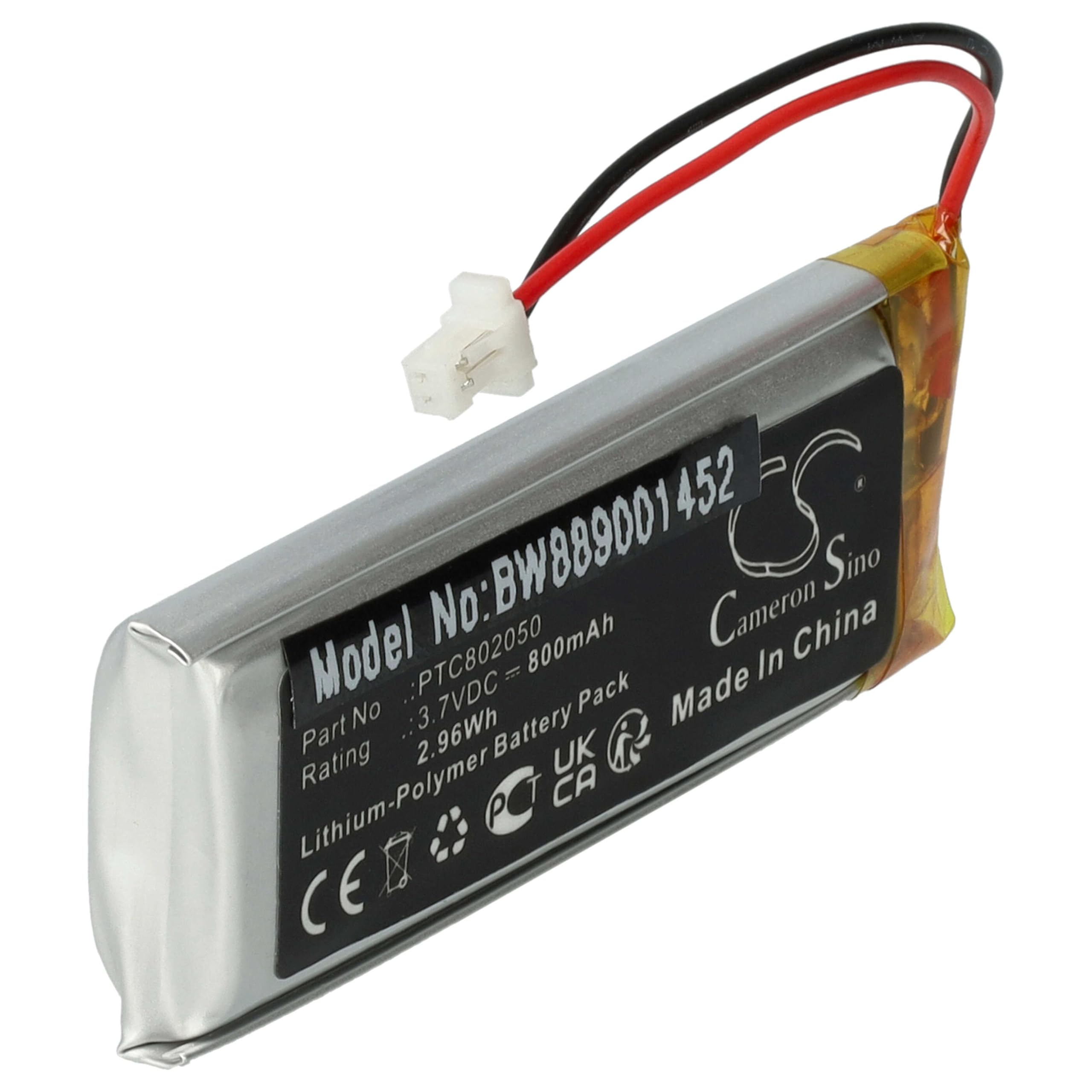vhbw batteria compatibile con Sena SRL-01 (SP51), SRL2 auricolari cuffie wireless (800mAh, 3,7V, Li-Poly)