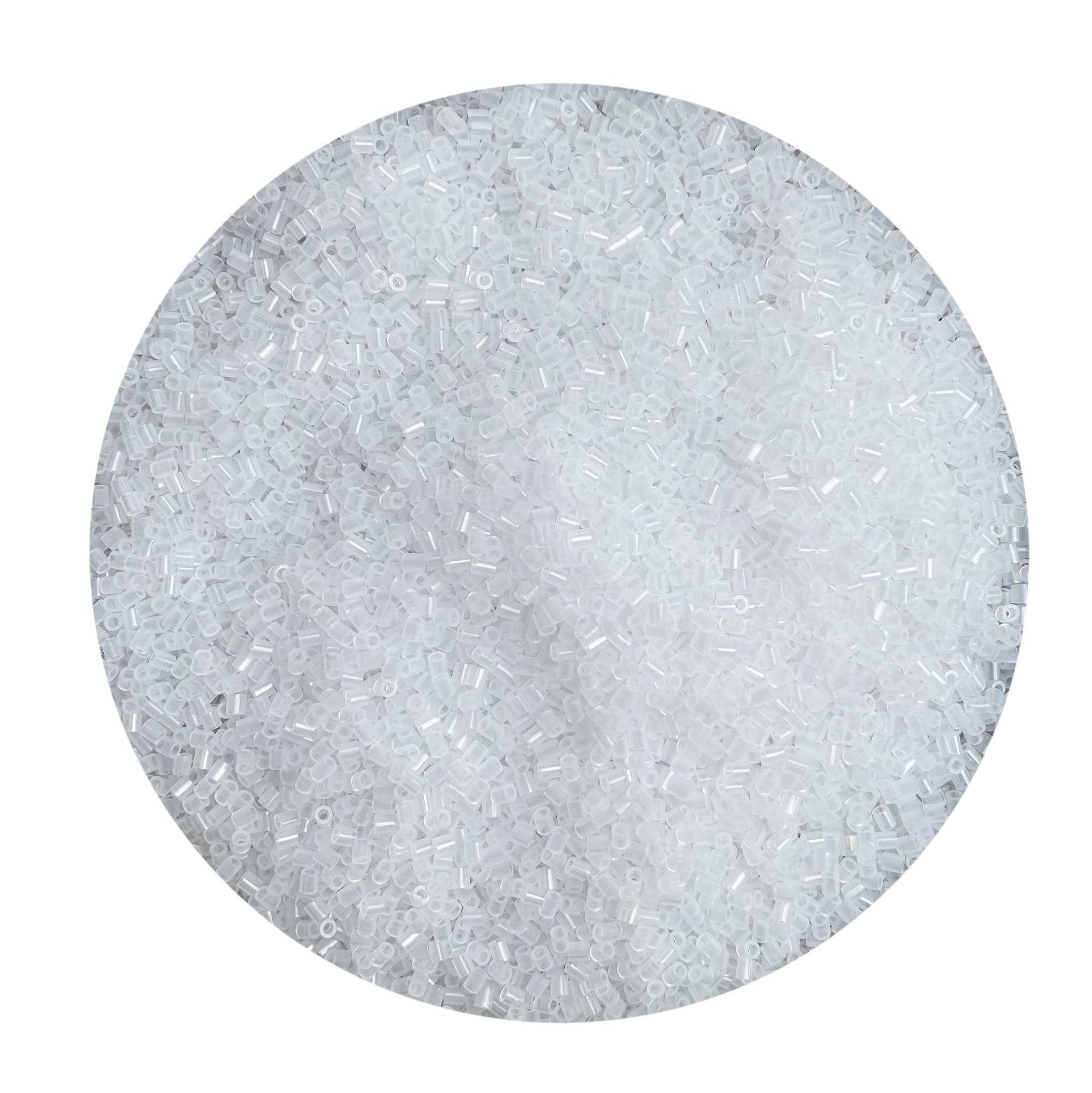 OEEKOI 5500+Pcs Fuse Beads - Melting Beads 5mm Fusion Beads Bulk Iron Beads for Crafts, Ideal for Christmas Birthday Gifts,Clear