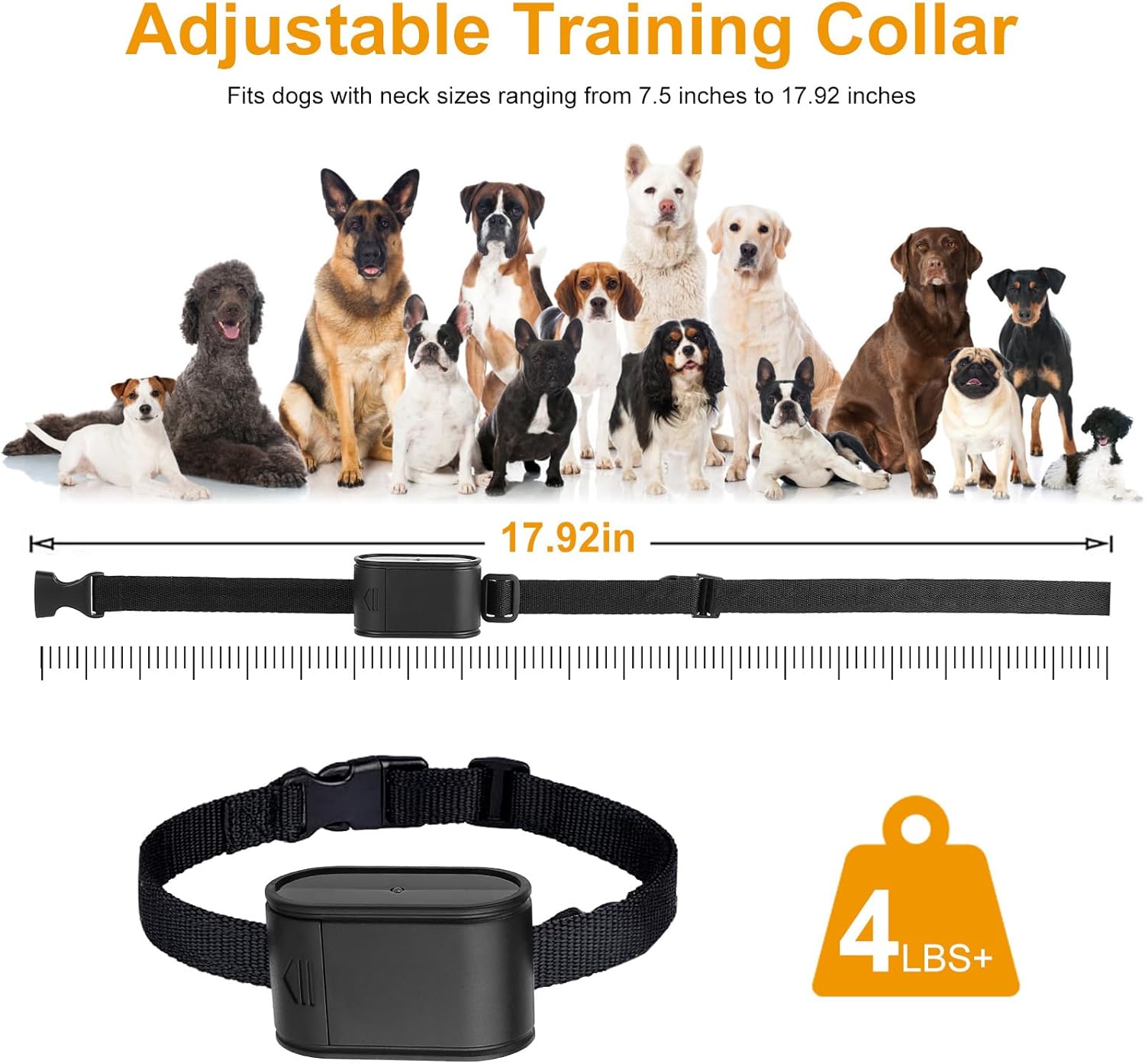 Electric Dog Fence System, Underground Dog Fence System for 2 Dogs, Covers Up to 1.2 Acre, with 2 Waterproof Collars, Tone & Shock Correction for Small Medium Large Dogs