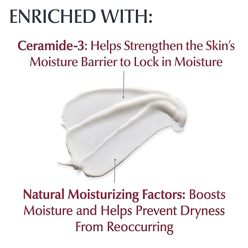 Miniatura 3 de Eucerin Advanced Repair Loción nocturna perfumada, loción corporal hidratante de 48 horas para piel seca con un aroma calmante hipoalergénico, sin