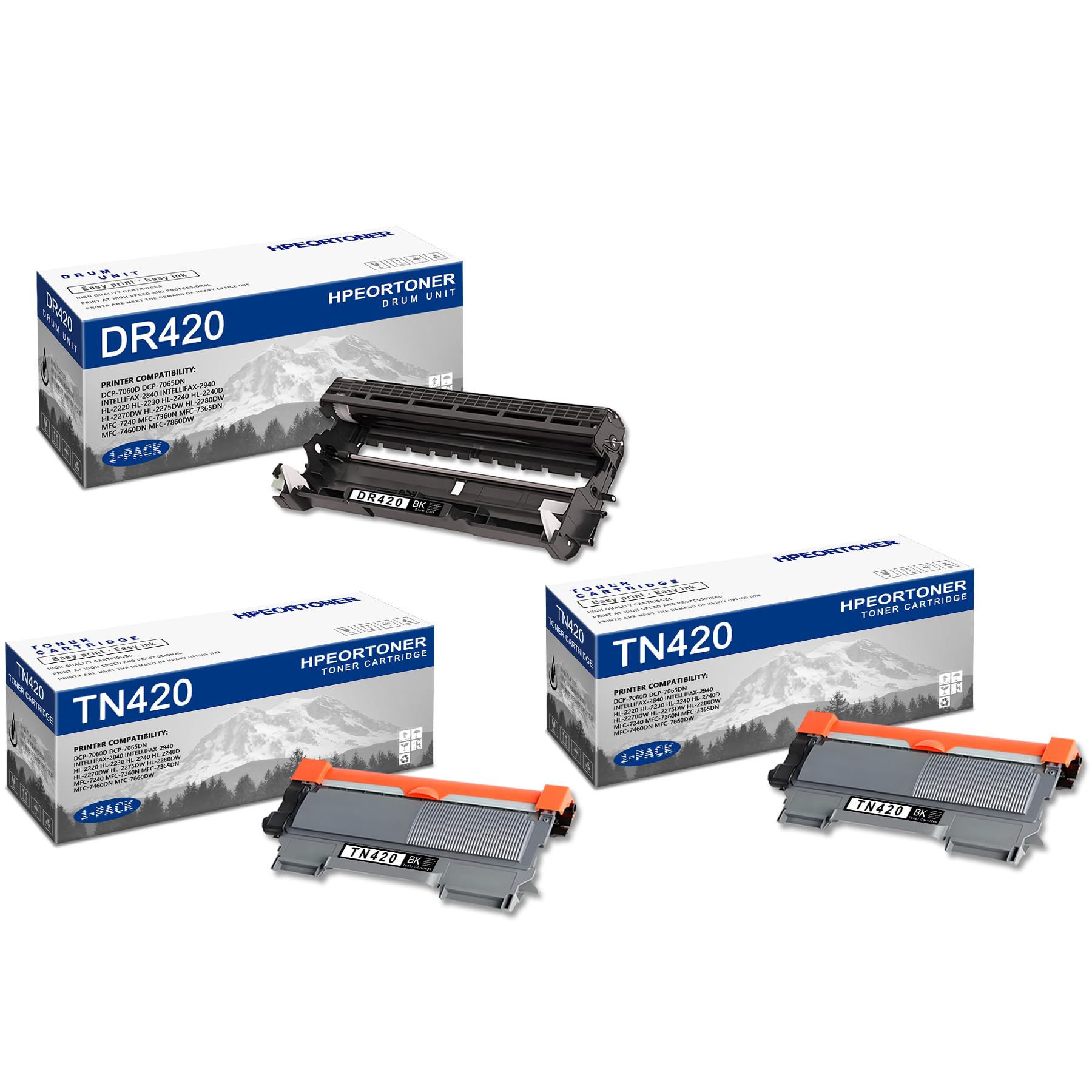 SAIDING 4-Pack Remanufactured Toner Cartridges For Dell S3840 S3845 Printers - High Yield