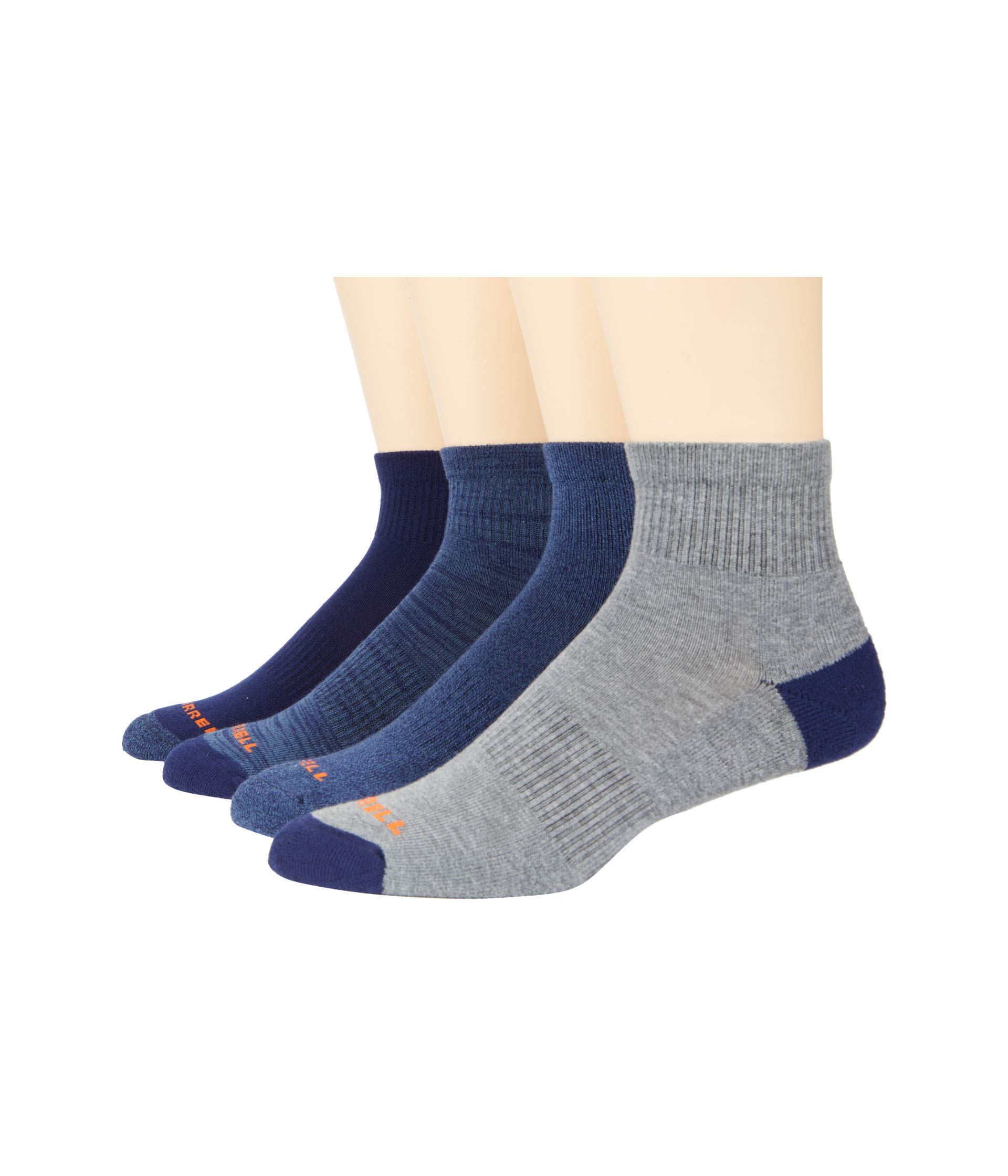 Merrell Unisex Adult Men's and Women's Cushioned Midweight Ankle Socks - 4, 8, 12 Pairs - Moisture Wicking