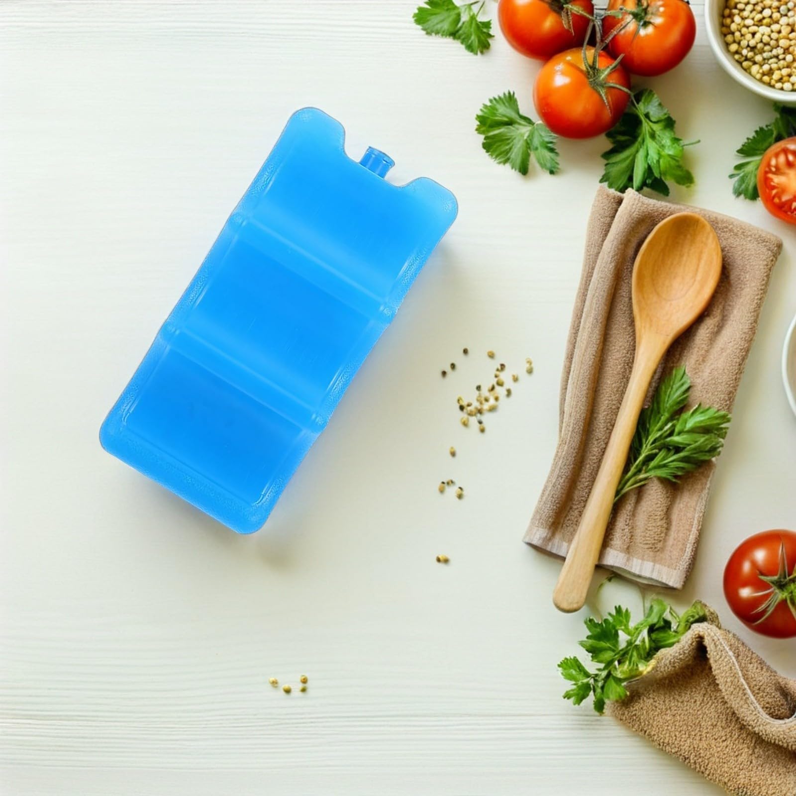 Toyvian 2 Piezas Acumulador de Frío Azul para Nevera Portátil de 600 Ml Ajuste Hermético y Fácil Mantenimiento Adecuado para Uso en Dormitorio y Oficina