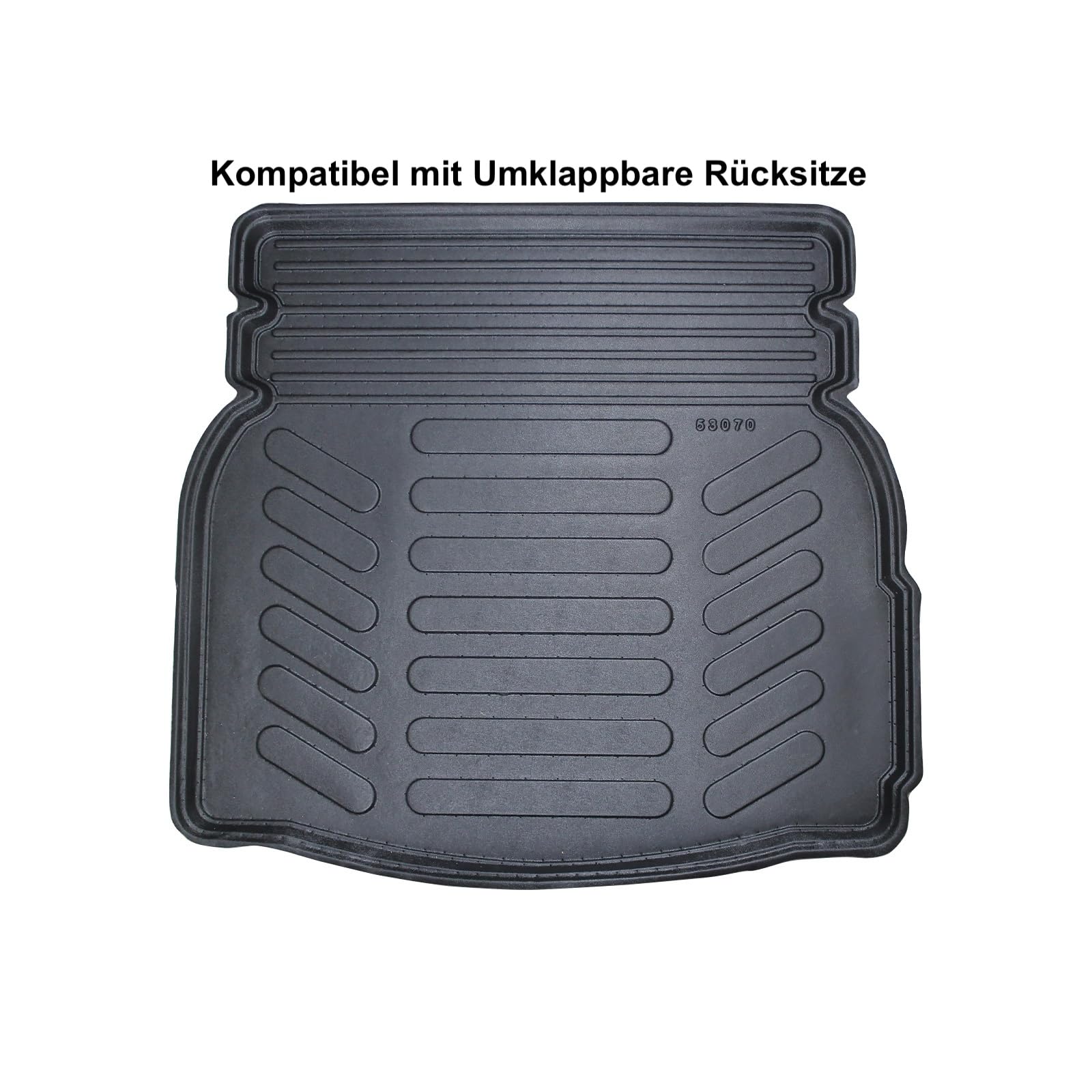 Trimak 3D Komplettset für Mercedes C Klasse W205 Limousine 2014-2021 | *für umklappbare Rücksitze*, Fussmatten & Kofferraumwanne, Gummimatten & Kofferraummatte aus TPE Gummi, Passgenau