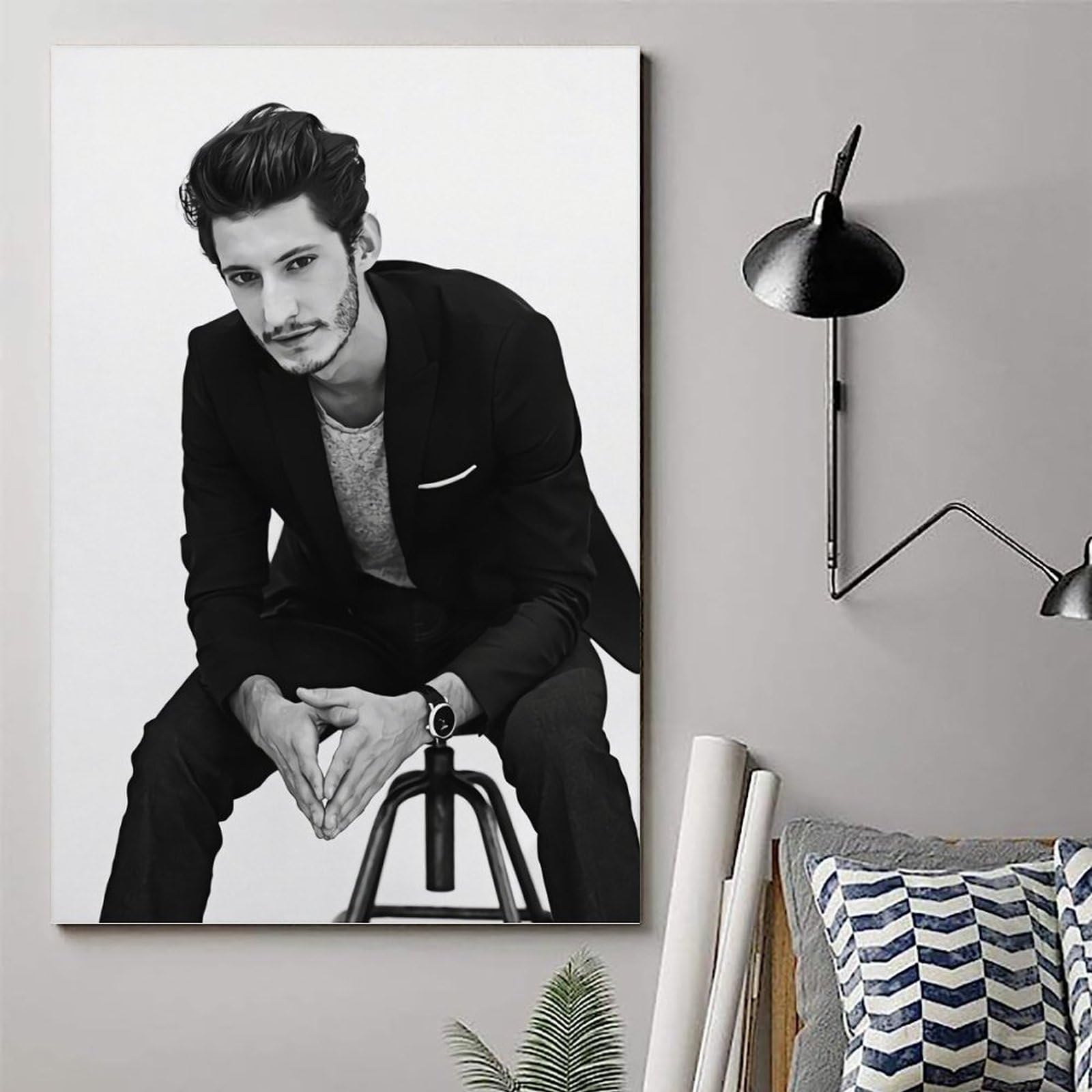 Poster Pierre Niney Sur Toile 20x30 Cm - Décoration Murale Moderne, Art Célébrité, Pour Chambre Ou Salon