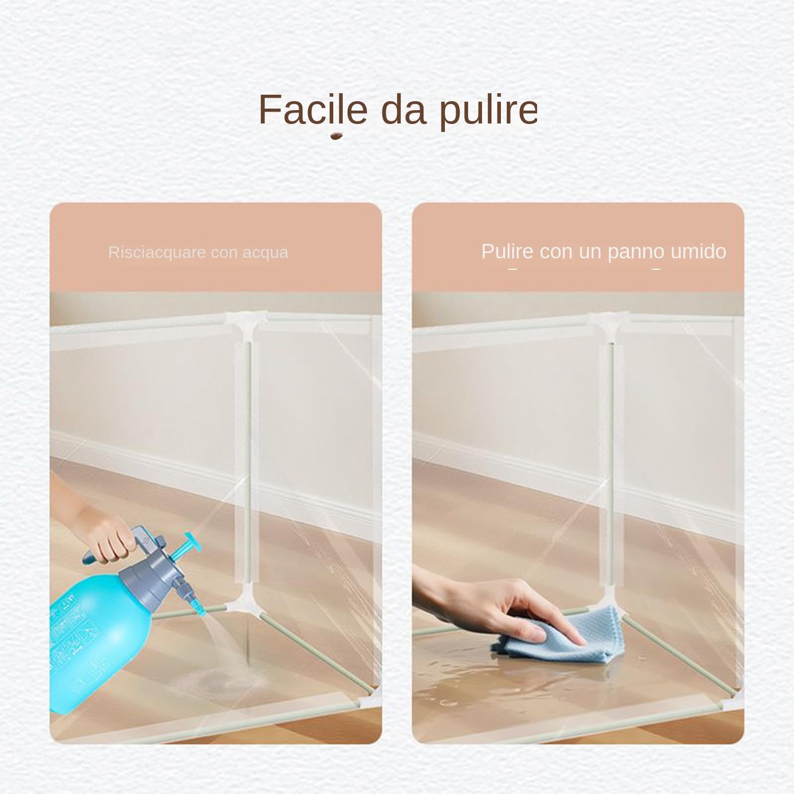 Parapetto per Lettiera | Schermo Paraspruzzi per Recinzione Vaschette Facile da Pulire | Kit Addestramento Trasparente Privacy per Cani | per Camera Dormitorio Appartamento Casa Balcone