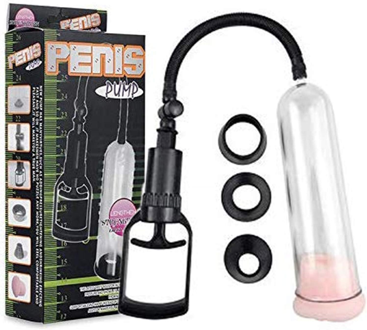 Male Enlarger Device for Growth of Up to 25% Length with Professional Integrated Gauge, Refund If You Donot Love It