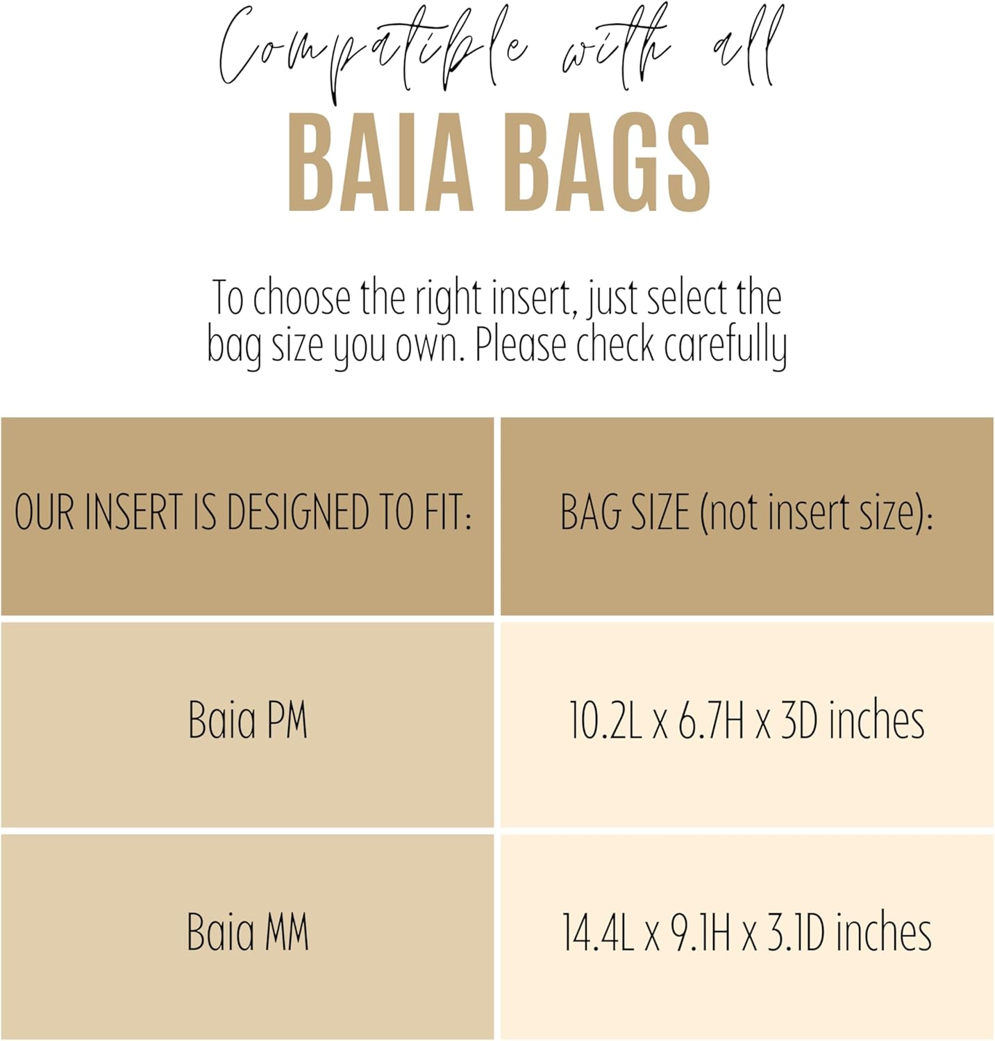 Divitize Premium Purse Organizer compatible with Lv Baia PM/MM Bag Organizer Insert - Handmade Purse Liner, Perfect fit Round Shape Hobo Bag (Black, For Baia PM)