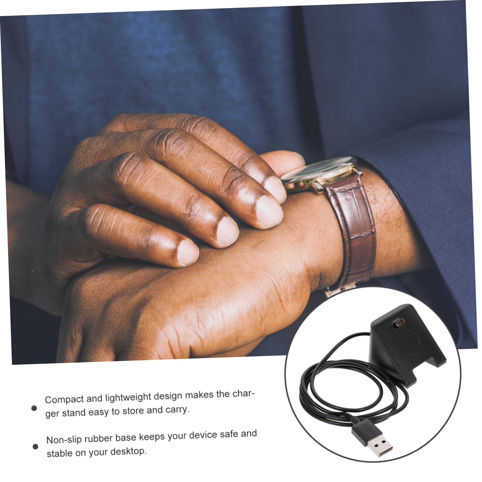 Artibetter 4pièces Chargeur De Montre Intelligent Dock De Chargement Compatible avec Fenix Station De Charge Antidérapante Et Sûre avec Surcharge Circuit