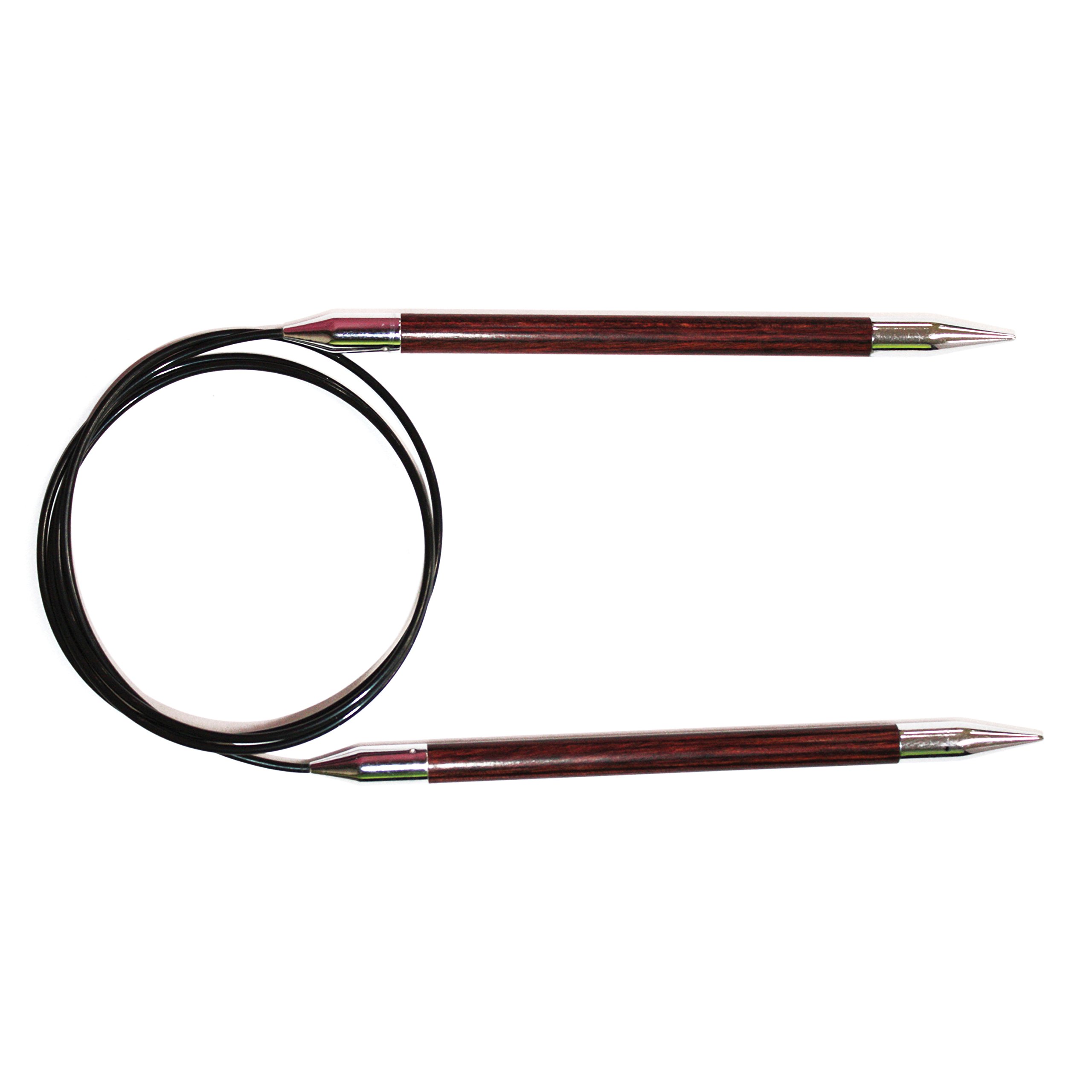 Knitpro Royale: Ferri Da Maglia: Circolari: Fisso: 100 Cm X 7,00 Mm, Legno Di Betulla, Ottone, Multicolore, 7 Mm-image