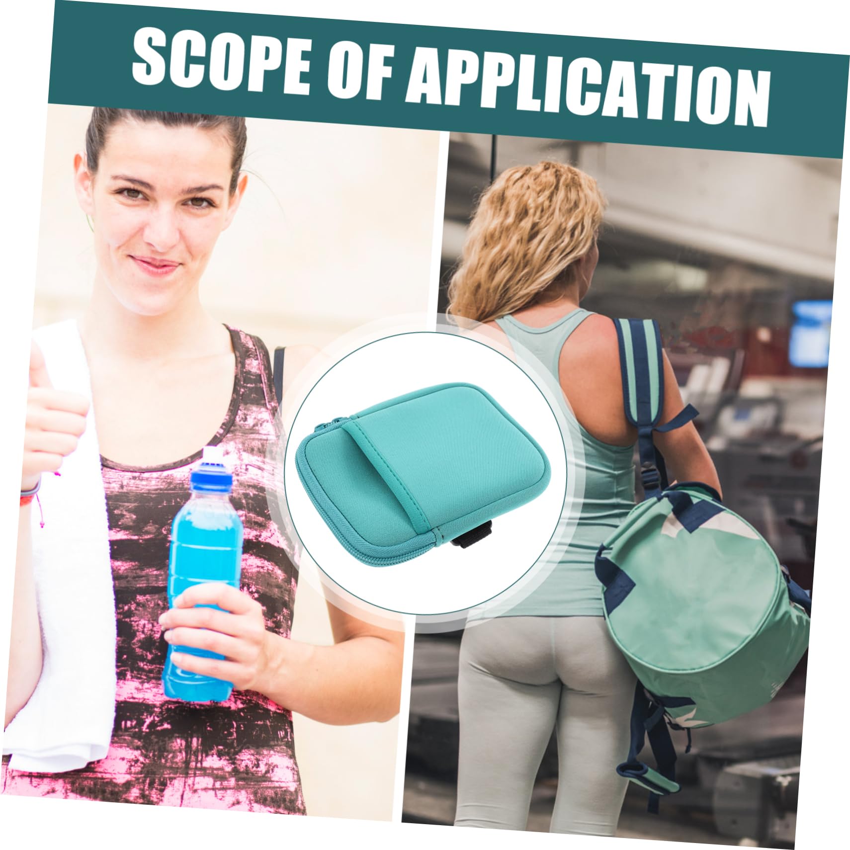 YARNOW 6pezzi Pouch Antiscivolo per Bottiglie Sacchetto Protettivo Multi-Funzione per Tazze Isolamento Termico per attività Indoor e Outdoor Materiale Resistente