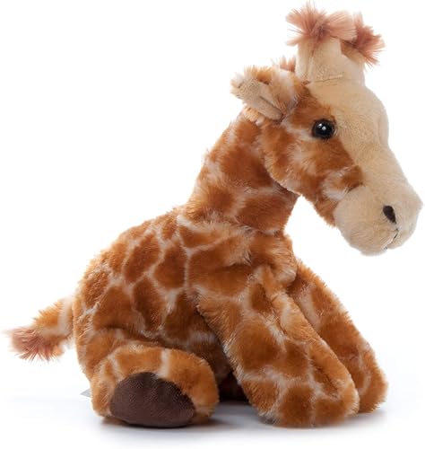 Miniatura 6 de The Petting Zoo Peluche de jirafa, regalos para niños, animales salvajes del zoológico Onez, juguete de peluche de jirafa de 9 pulgadas