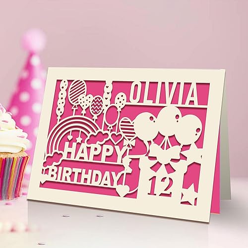 Miniatura 10 de EDSG Tarjetas de cumpleaños personalizadas para mujeres, hombres y niños, tarjeta de feliz cumpleaños para niñas, niños, él, regalo de cumpleaños,