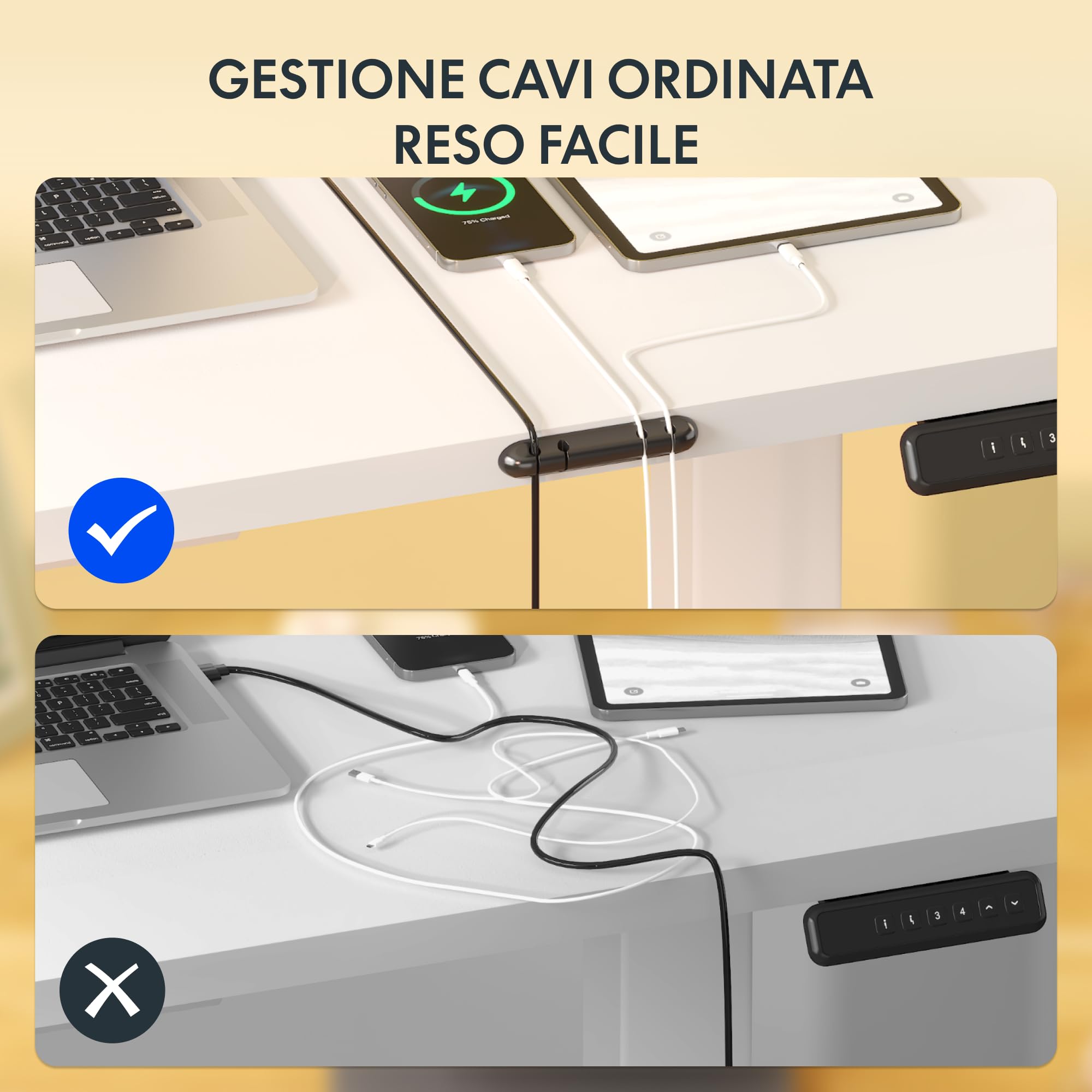 FLEXISPOT Scrivania Regolabile in Altezza 120x60 cm, Piano Unico FSC, 4 Memorie, Anticollisione con Ritorno Automatico, 2 Ganci, Portaoggetti e Gestione Cavi