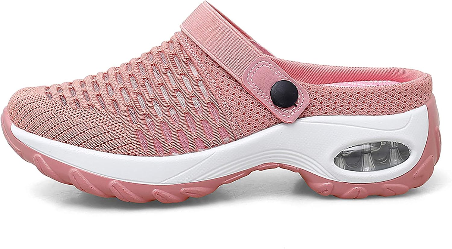 Trsorini Mules Clogs for Women Summer Air Cushion Platform Mesh Mules Sneaker Sandals for Female Lightweight Beach Shoes Outdoor Slippers Walking Shoes - Image 2