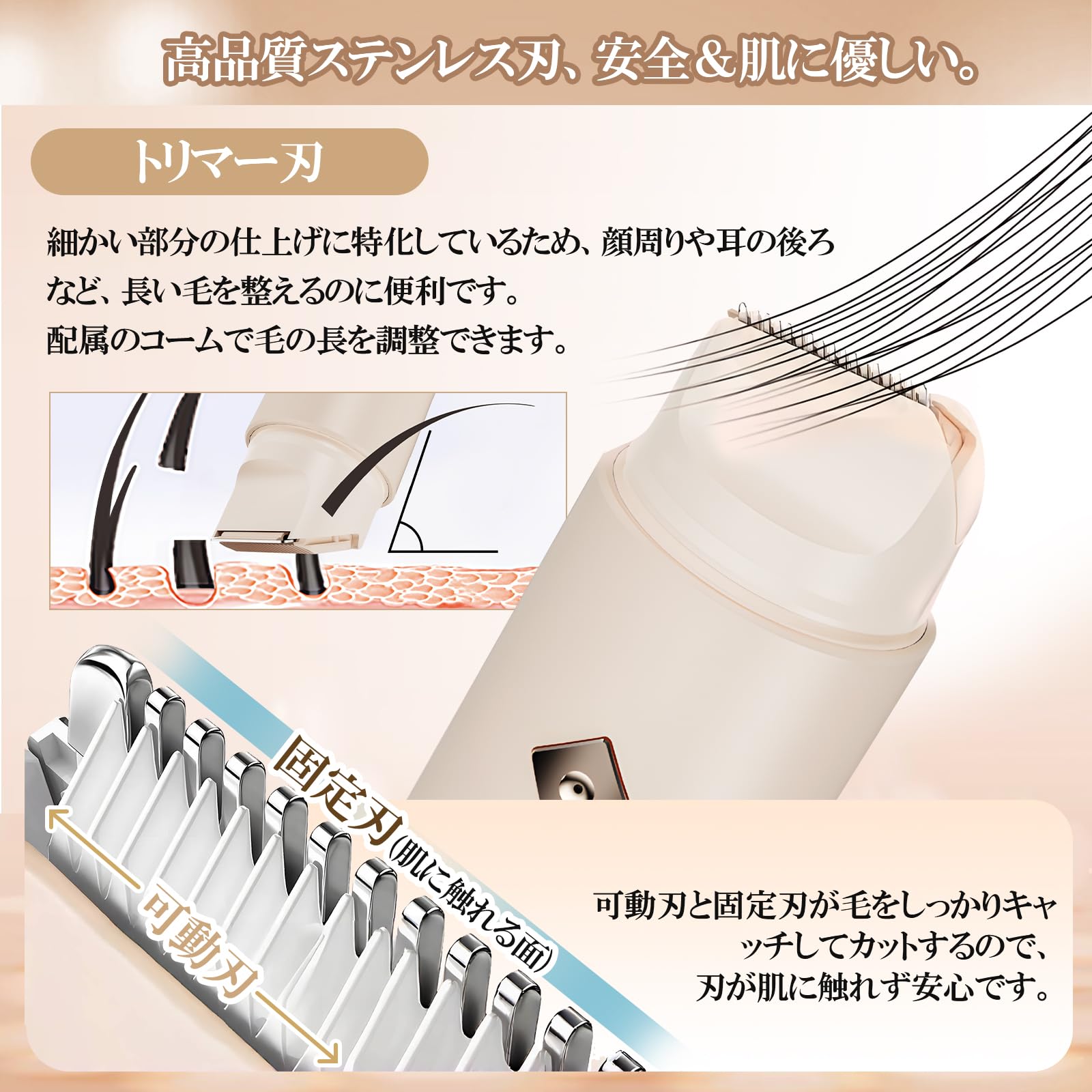 Amazon | レディースシェーバー 【脱毛サロンのプロが監修】電動