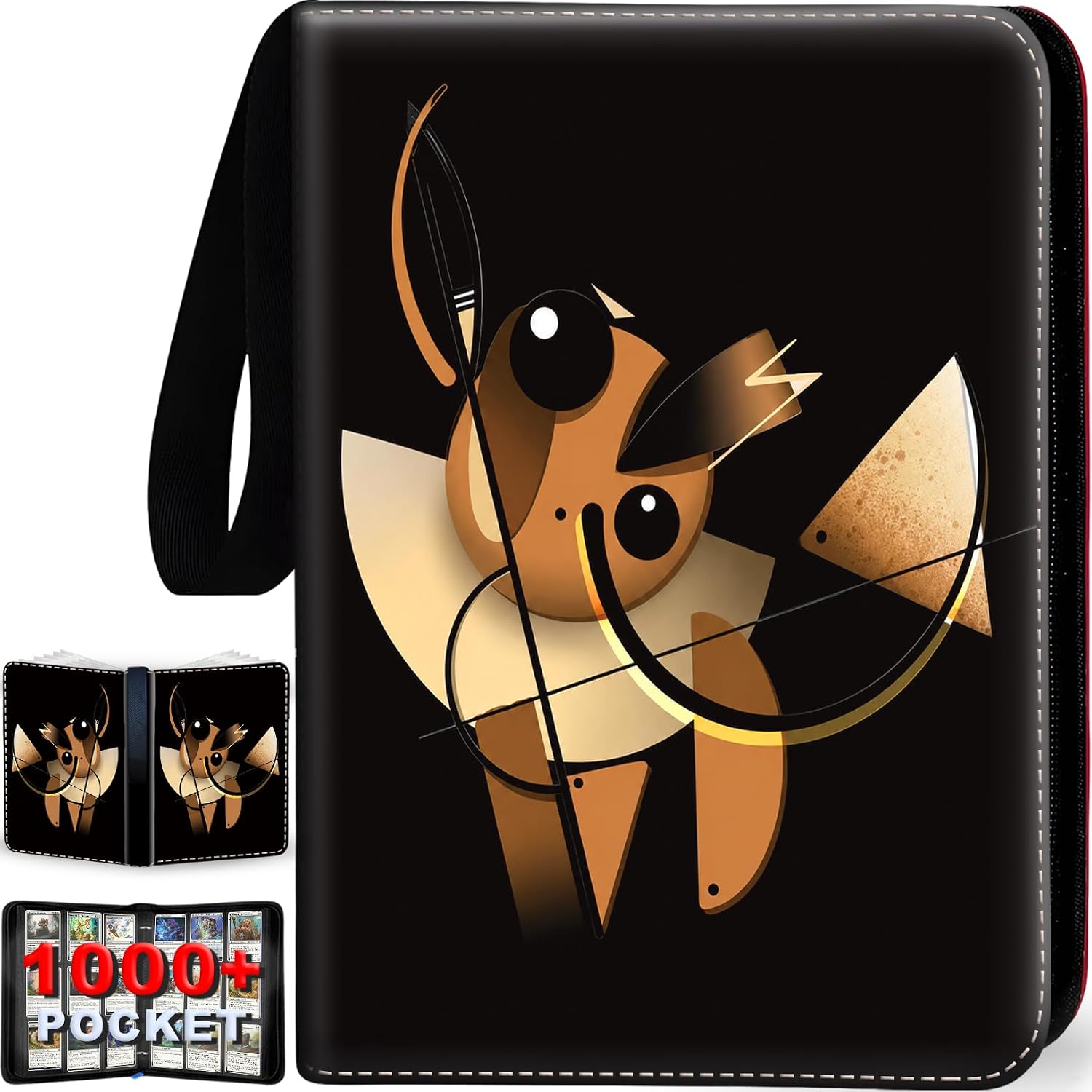 Trading Card Binder with Removable Sleeves, 9 Pocket Card Binder 1008 Cards