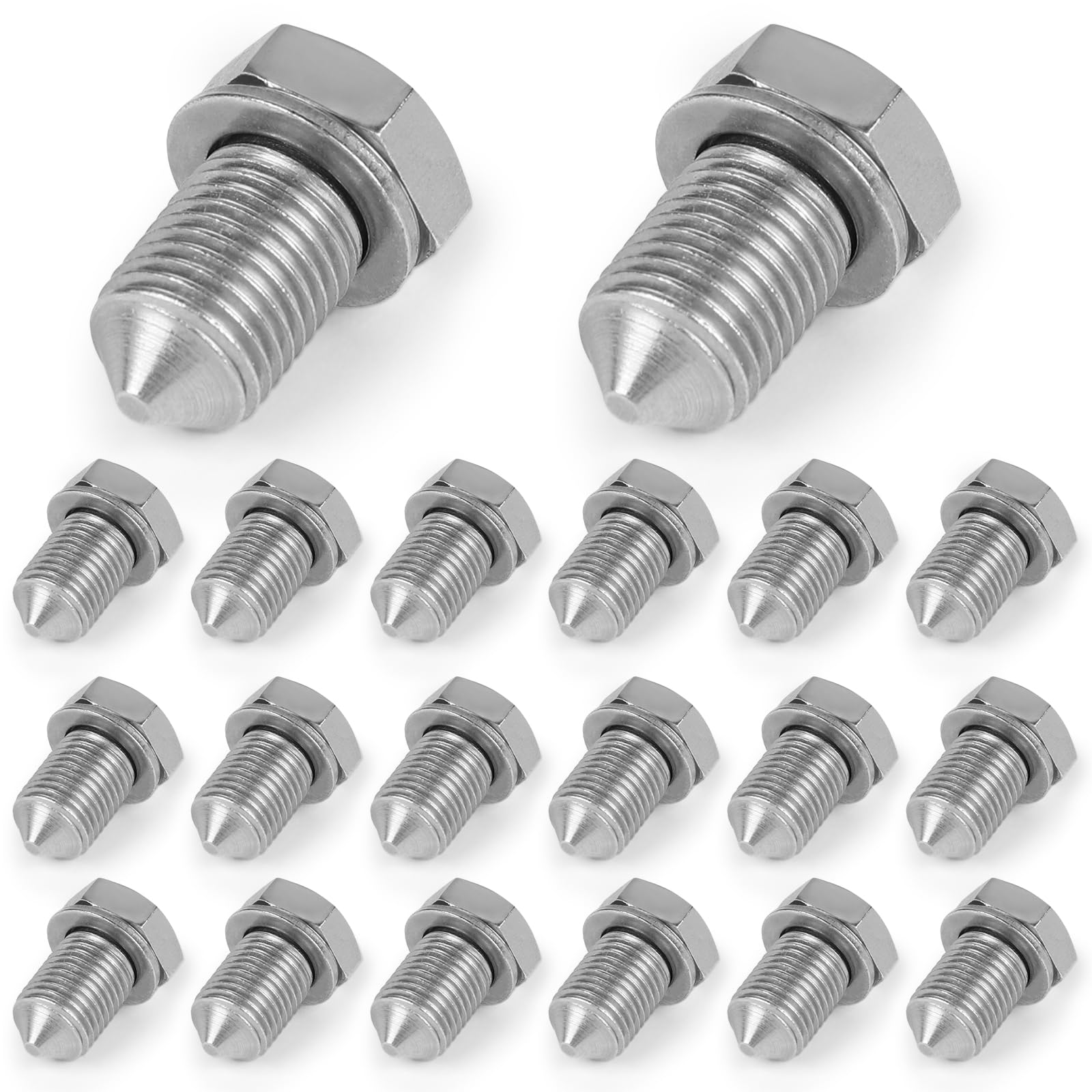 Lot De 10 Bouchons De Vidange Universels M14x1.5mm Avec Joint – Compatible VW, Audi, Seat – Acier Résistant