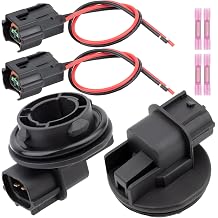Daytime Running Light Socket Fit for Kia Forte 2019 2020 2021 Lamp Bulb Holder Connector Wiring Harness DRL Base Set Replace#92164-M7050 2PCS