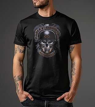 HARLEY-DAVIDSON スカルグラフィック ポロシャツ Harley-Davidson Military, Exclusive Overseas Tour Bagdad, Ghoulish