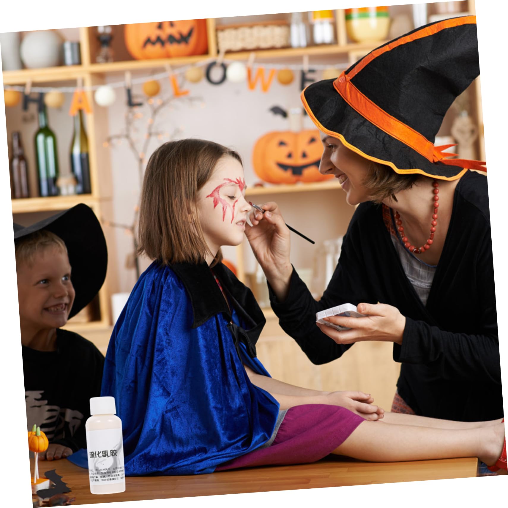 FOMIYES 4 Piezas 1 Maquillaje Líquido Vulcanizado Antiarrugas para Halloween para Actuaciones De Cosplay Y Drama