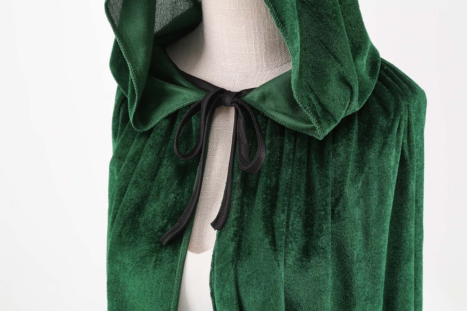 HAPNBCELE Blue Cloak Cape Hooded Men Women for Medieval Renaissance Halloween Cosplay Costume - Image 4
