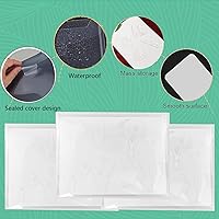 Vista 4 de 40 paneles de almacenamiento de sellos transparentes, bolsa de almacenamiento troquelada resellable, paneles organizadores de sellos de plástico