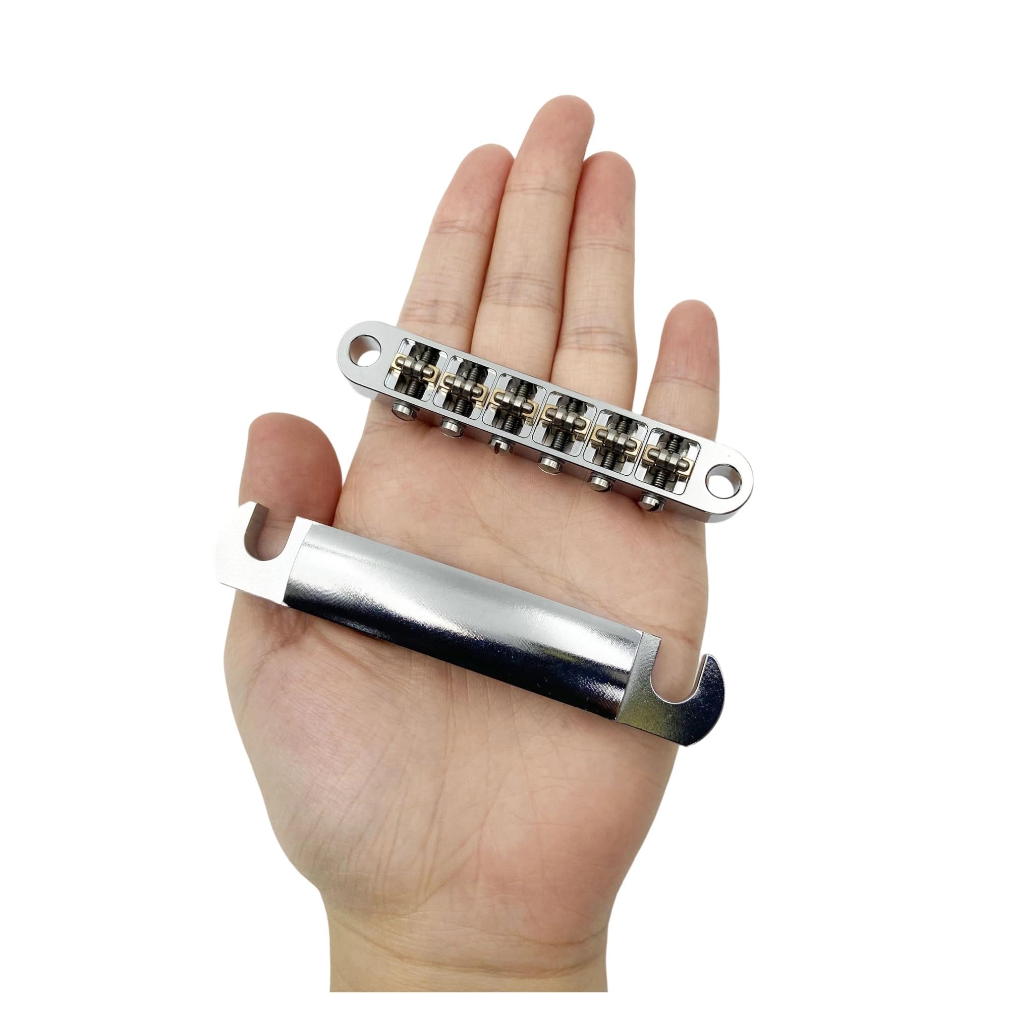Latón/acero Inoxidable 6 Cuerdas Guitarra Eléctrica Bola Rodillo Práctica Accesorio Tailboard | Puente de guitarra