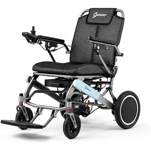 [2026 Upgraded] Aotedor Lightweight Electric Wheelchair for Adults,Only 39 lbs Foldable Power Wheelchair,Up to 30 Miles Range,Dual Batteries,Ergonomic Comfort,Suspension Support,Airline Approved