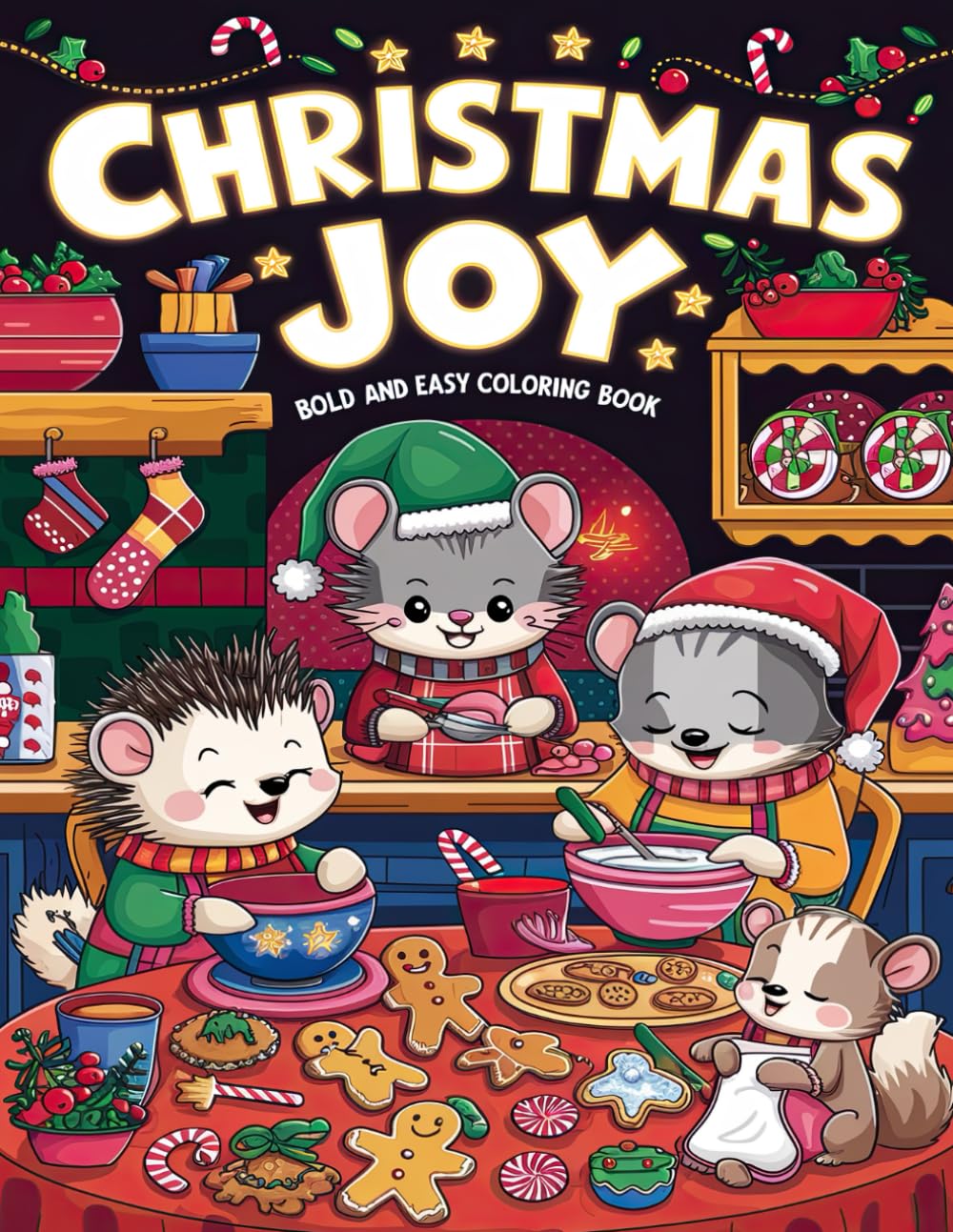 Christmas Joy Coloring Book: Whimsical Christmas Scenes for Creative Relaxation