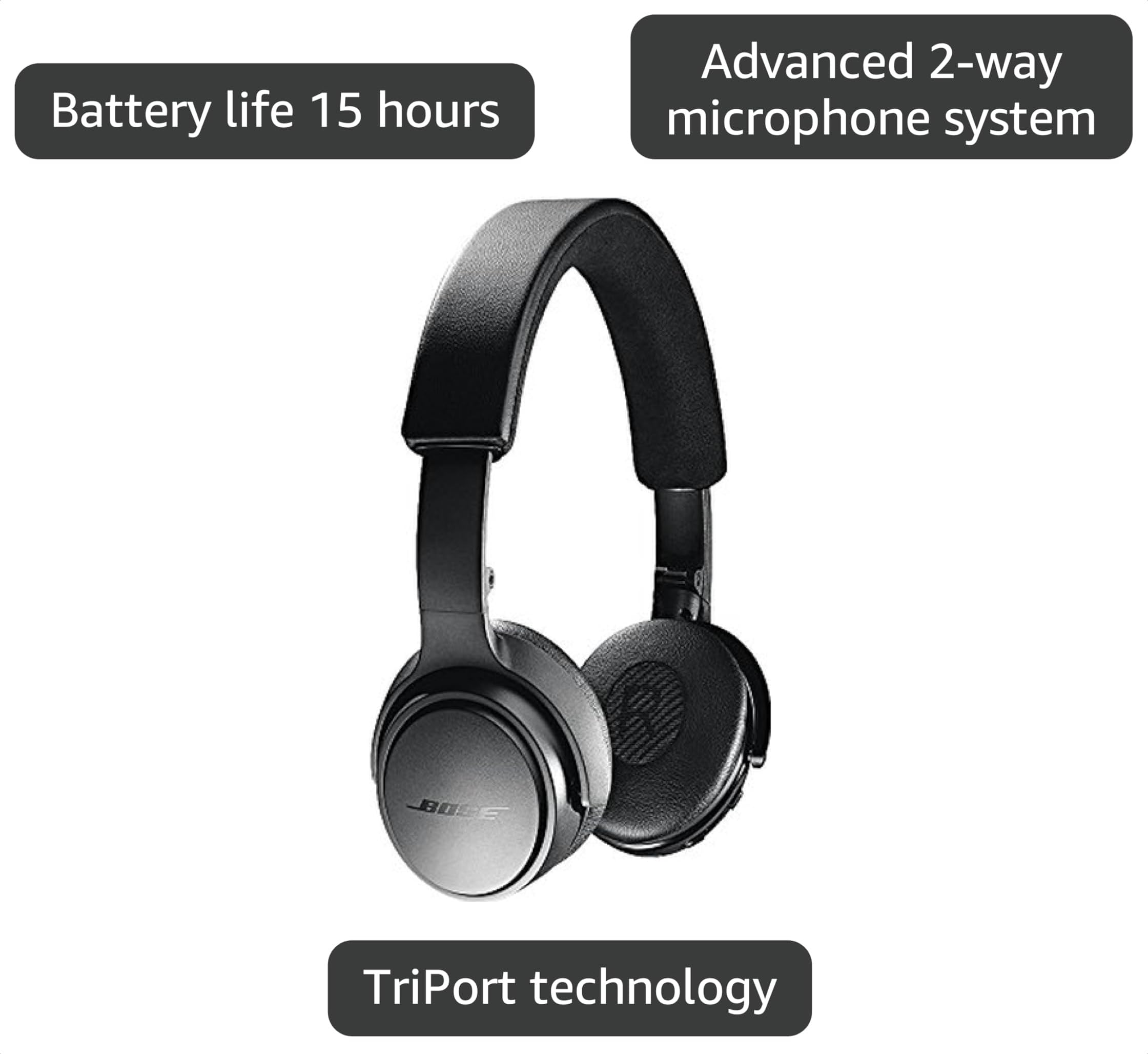 Amazon.com: BOSE SoundLink On-Ear Bluetooth Headphones with