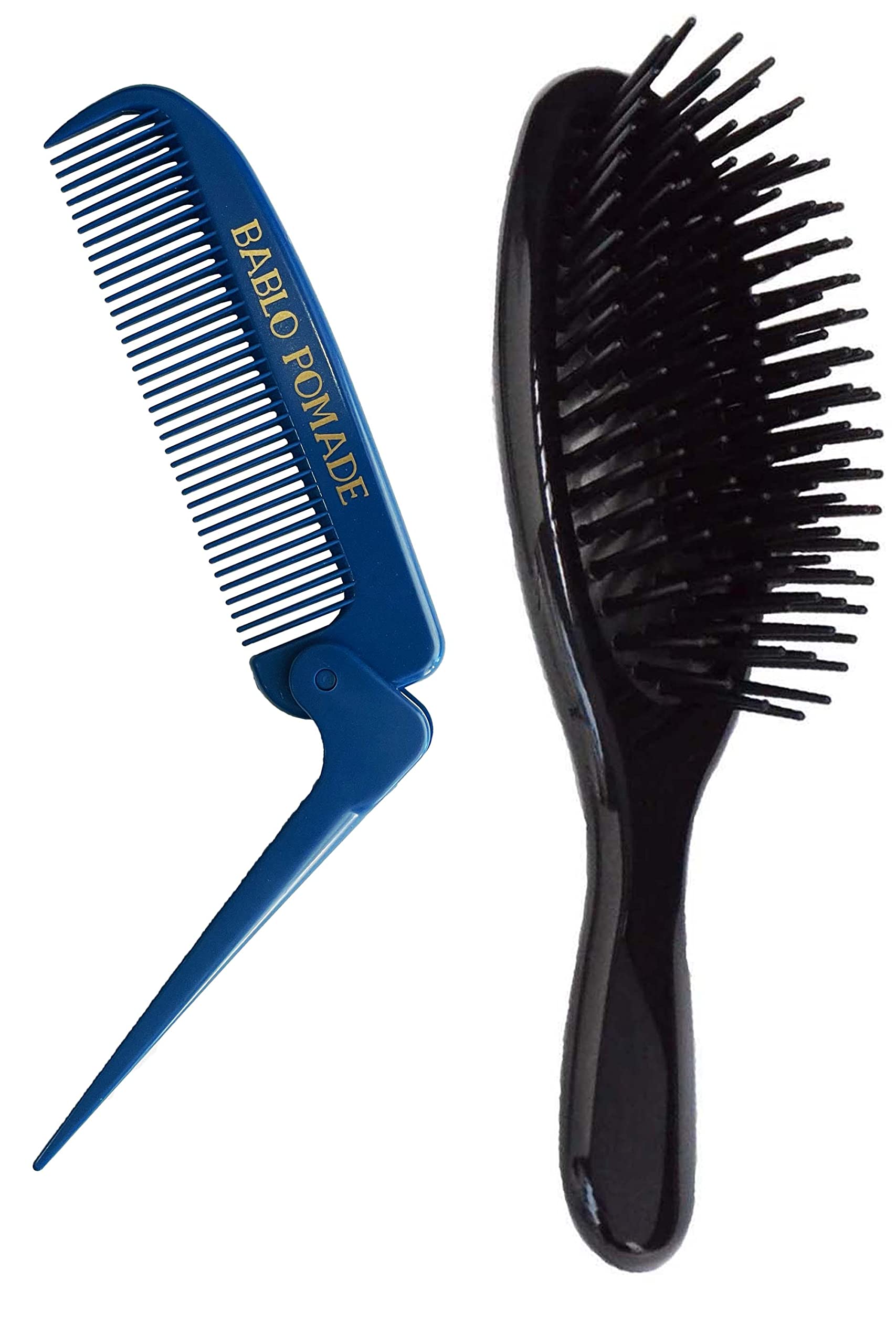 ヘアブラシ・コーム RoboCut hair trim Amazon | バブロ ポマード 折りたたみ くし コーム 青 ＆ ヘアブラシ
