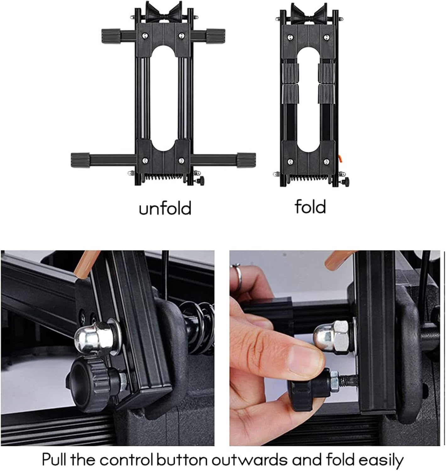 Foldable Bicycle Storage Stand, Bike Floor Parking Rack Wheel Holder, for Front and Rear Wheel Parking Rack Stand