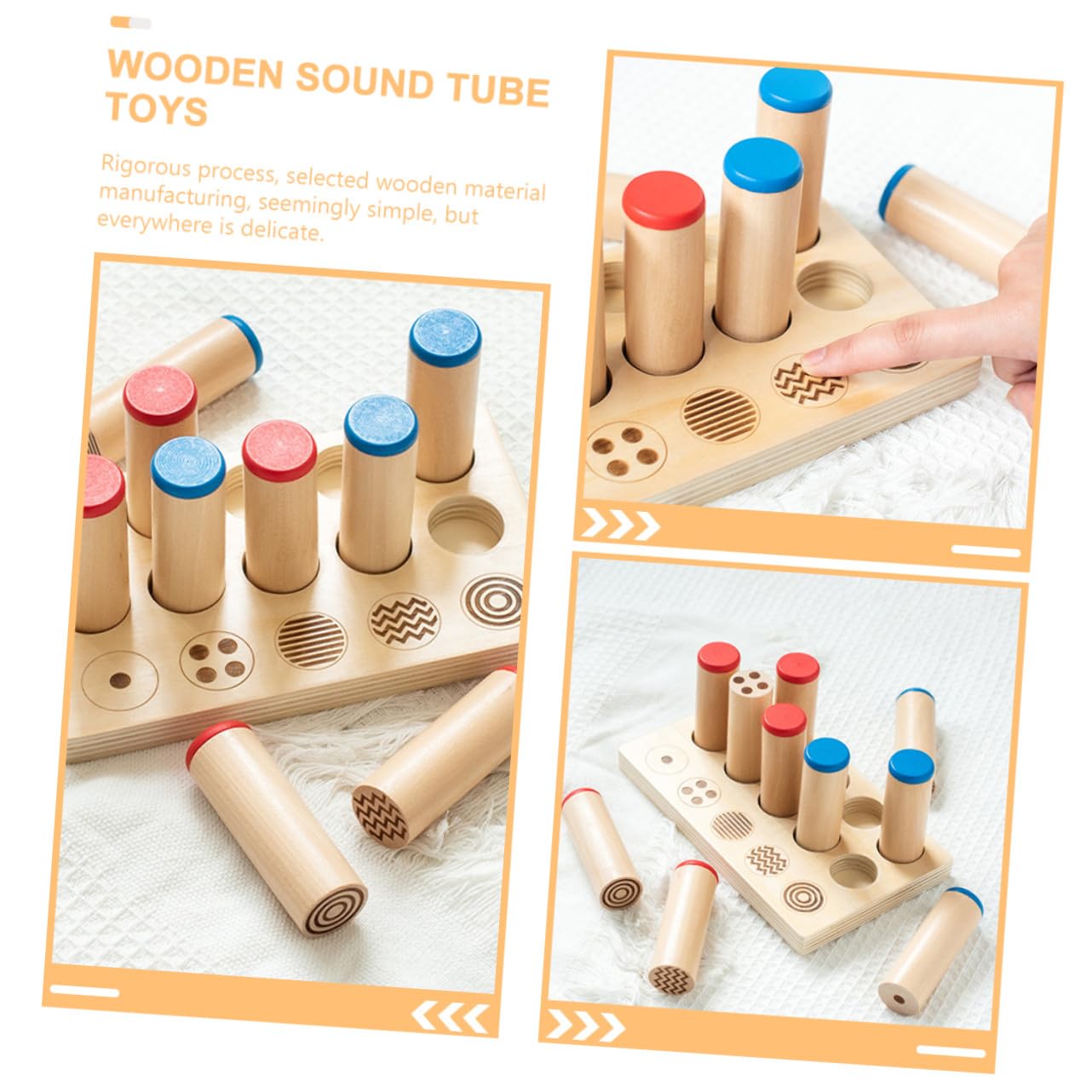 POPETPOP Juguete Interactivo Educativo de Madera para Niños, 1 Set