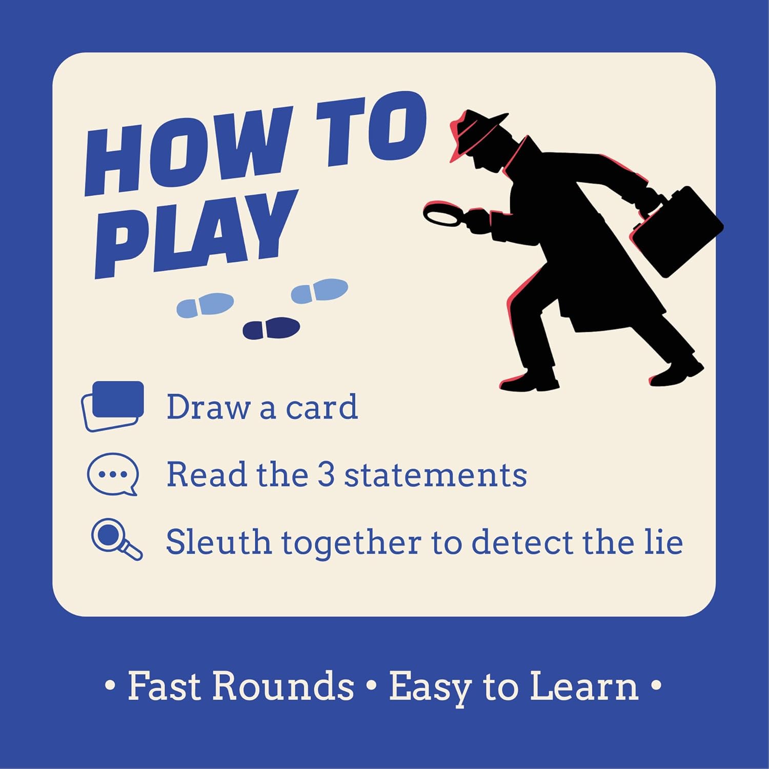Talking Hearts Truth Sleuth Trivia Game, Two Truths and a Lie Style Trivia with 300 Card Sides