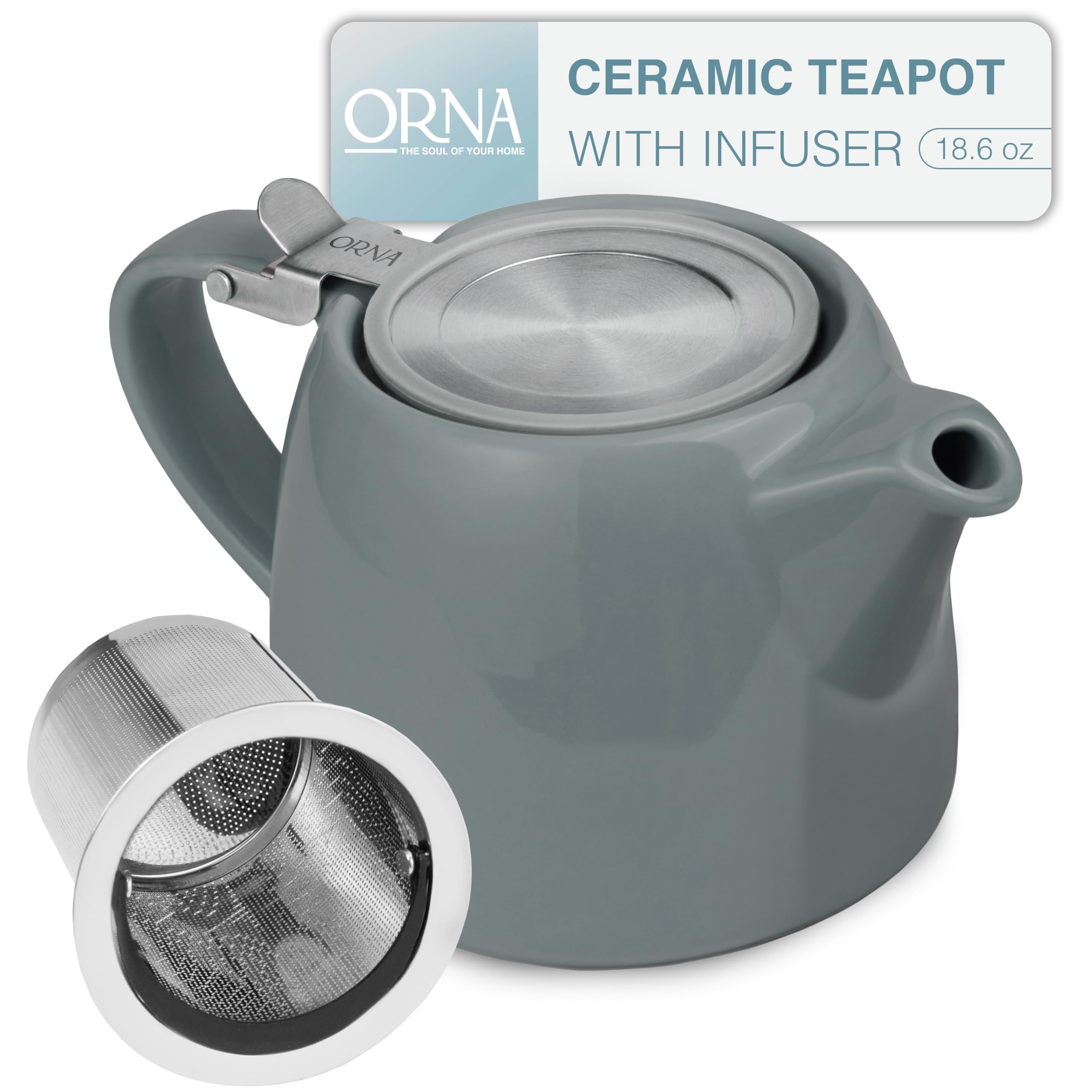 ORNA Ceramic Teapot