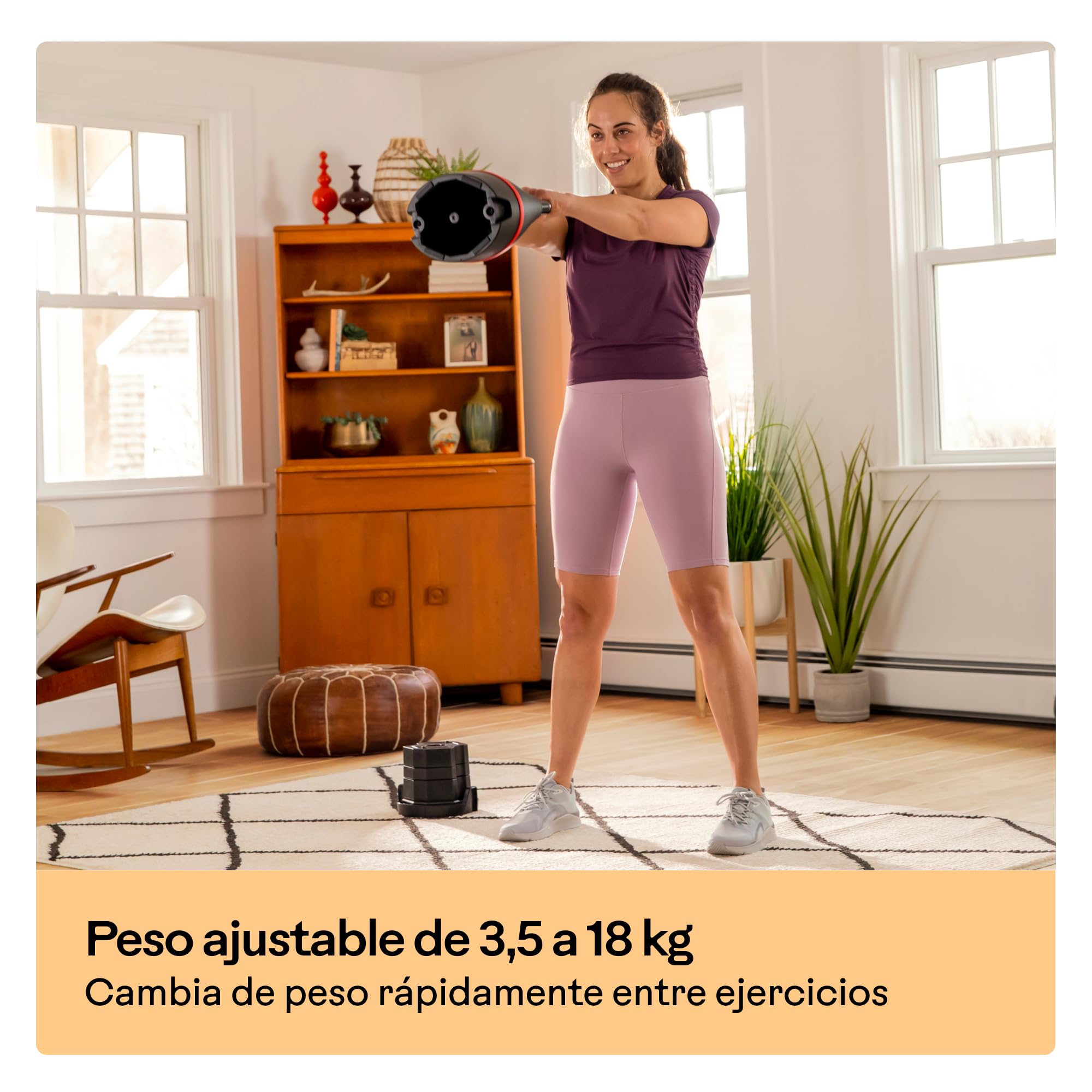 Bowflex SelectTech Serie de Pesos Ajustables – Sistema Compacto de Mancuernas y Kettlebell 52, 90, 552i, 1090i y 840 para Entrenamiento de Fuerza en Casa