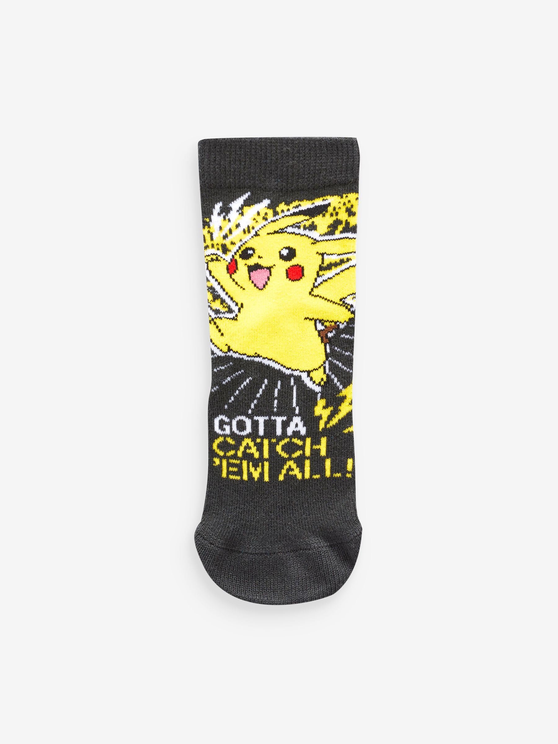 NEXT Garçon Chaussettes Gaming sous licence en coton majoritaire, 3 paires Pokémon Multi 26.5-30.5
