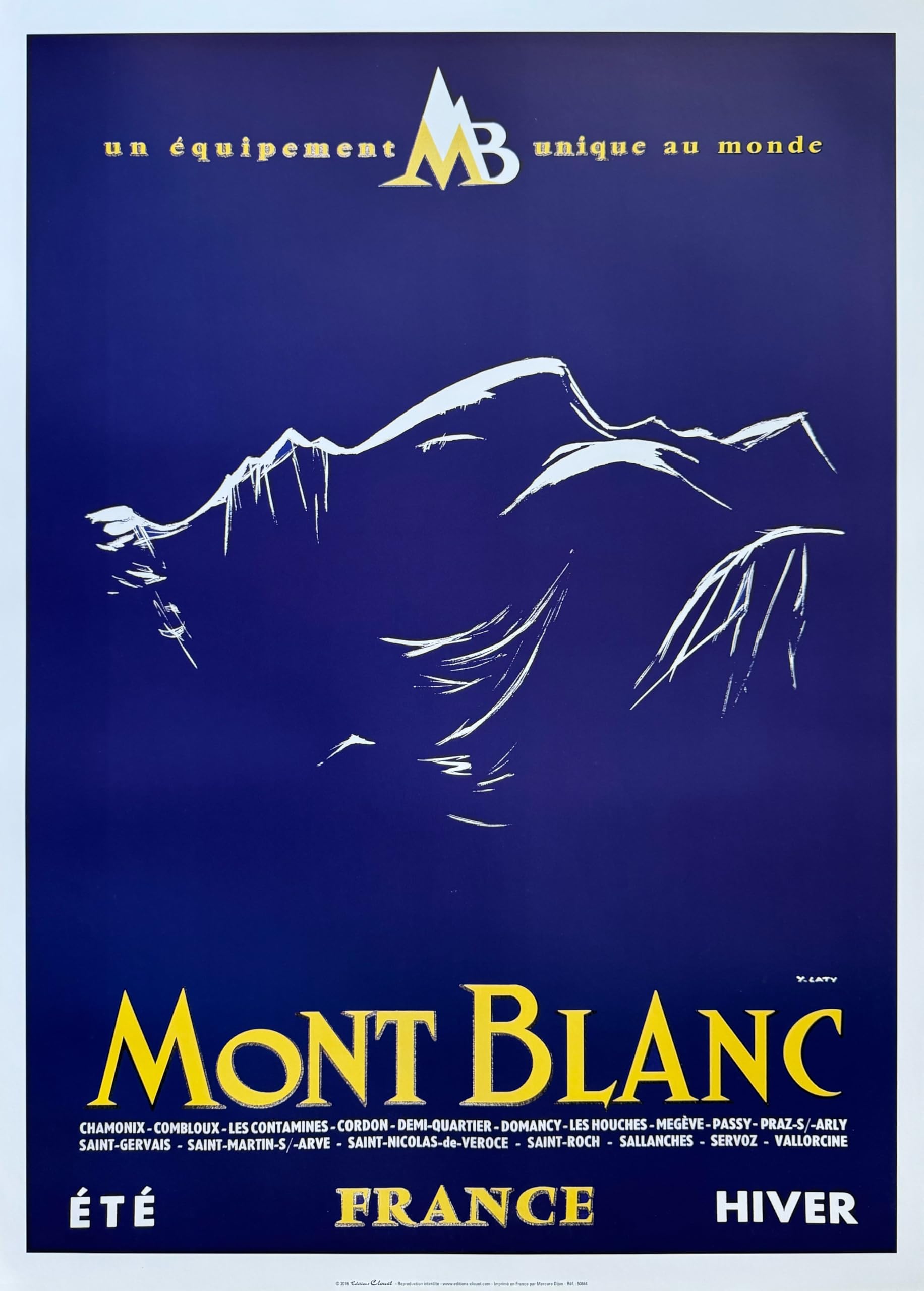 Poster Mont Blanc pour remplacer un mur blanc par un paysage alpin