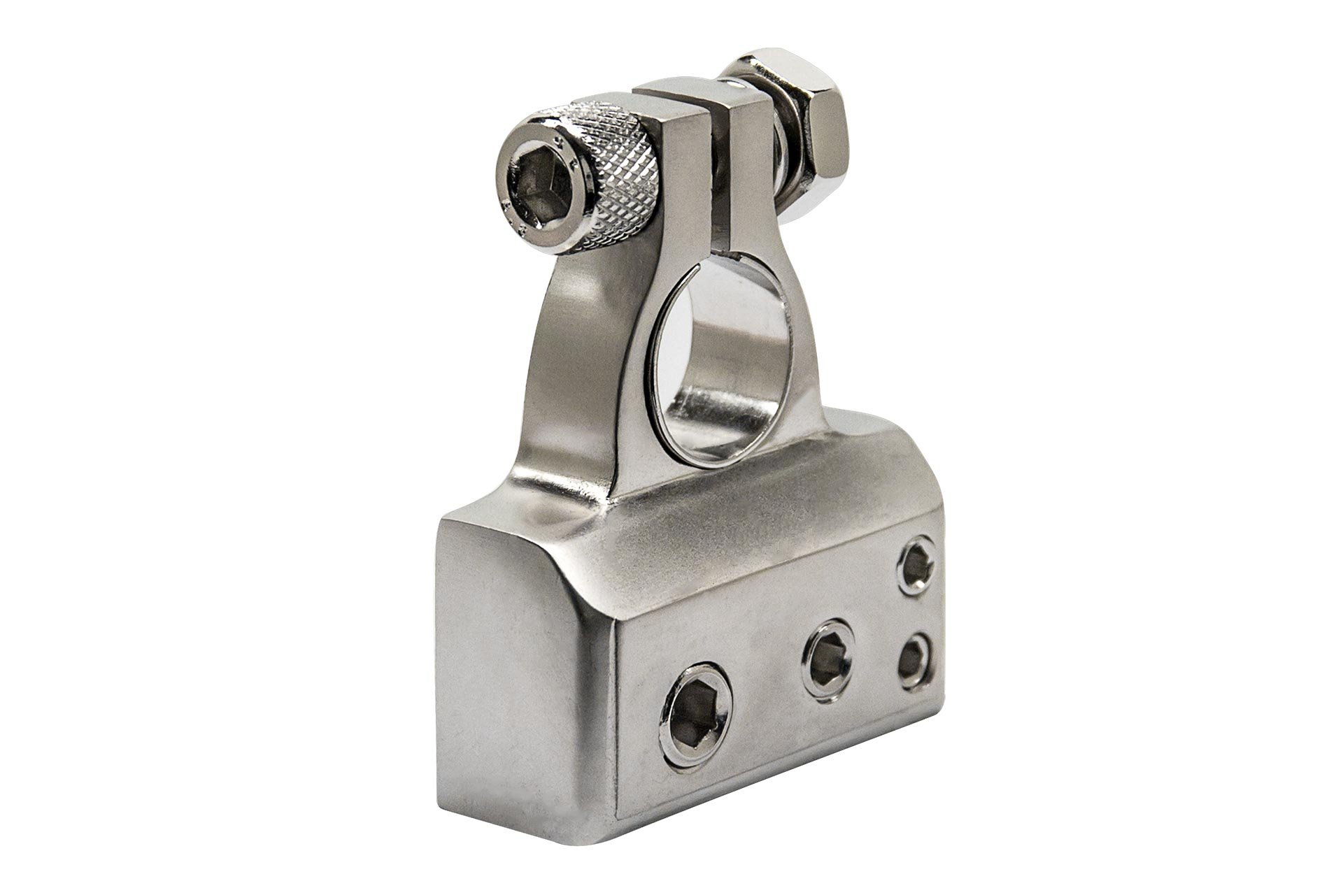 Earthquake Sound UBT0488 Platinum Plated Universal Positive or Negative 0/4/8/8 Gauge Battery Terminal